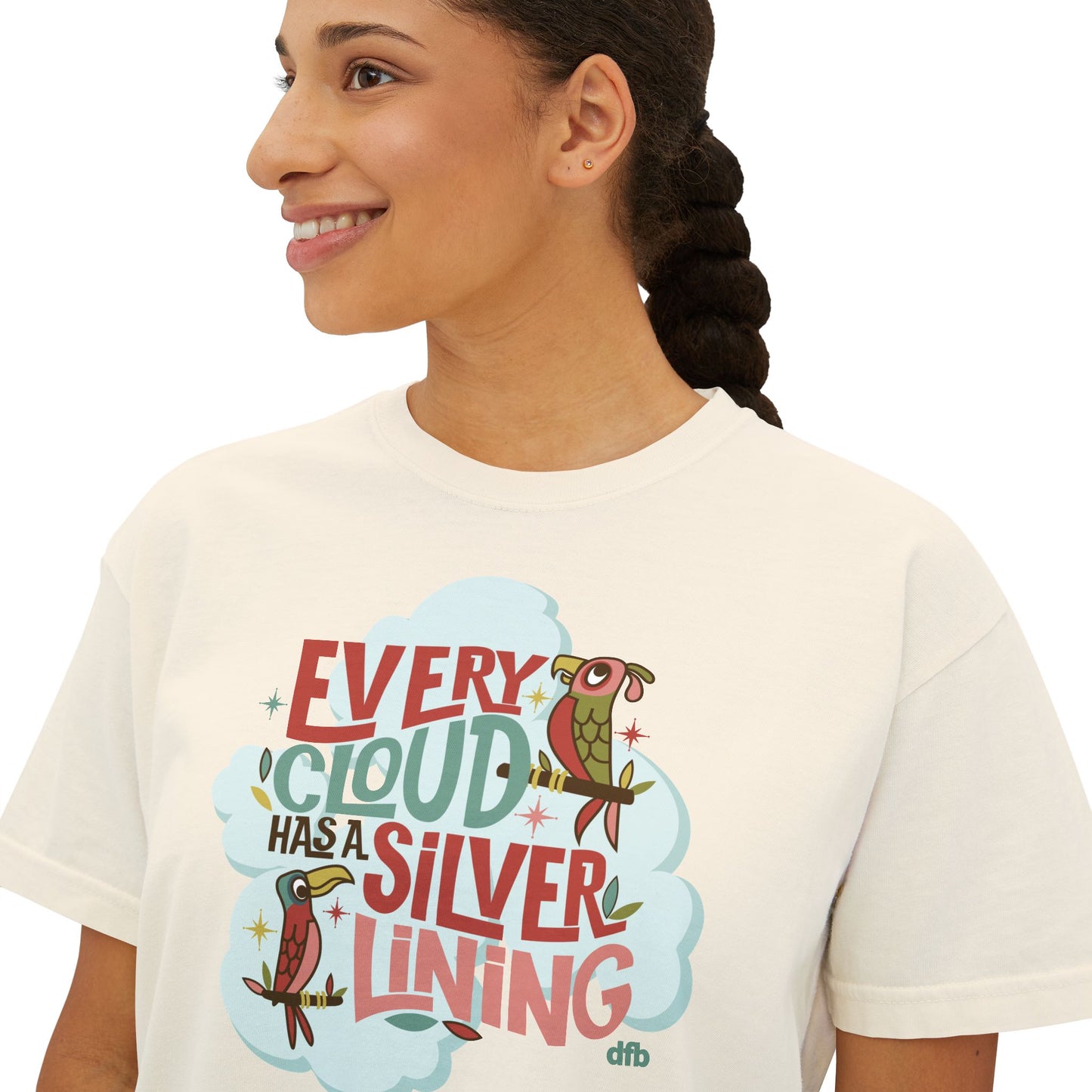 Every Cloud Has a Silver Lining - Women's Boxy Tee