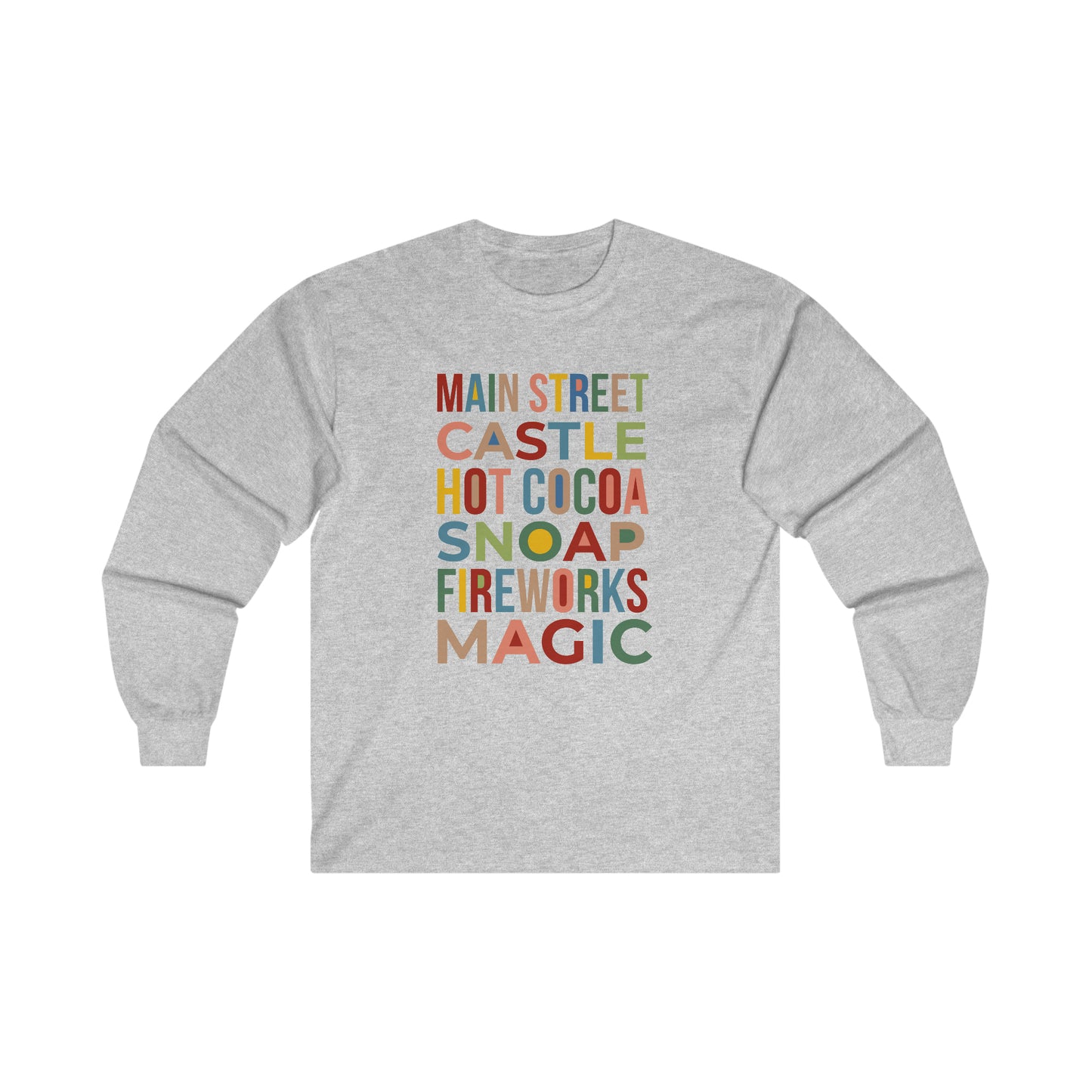 A Main Street Christmas Long Sleeve Shirt | Adult Unisex