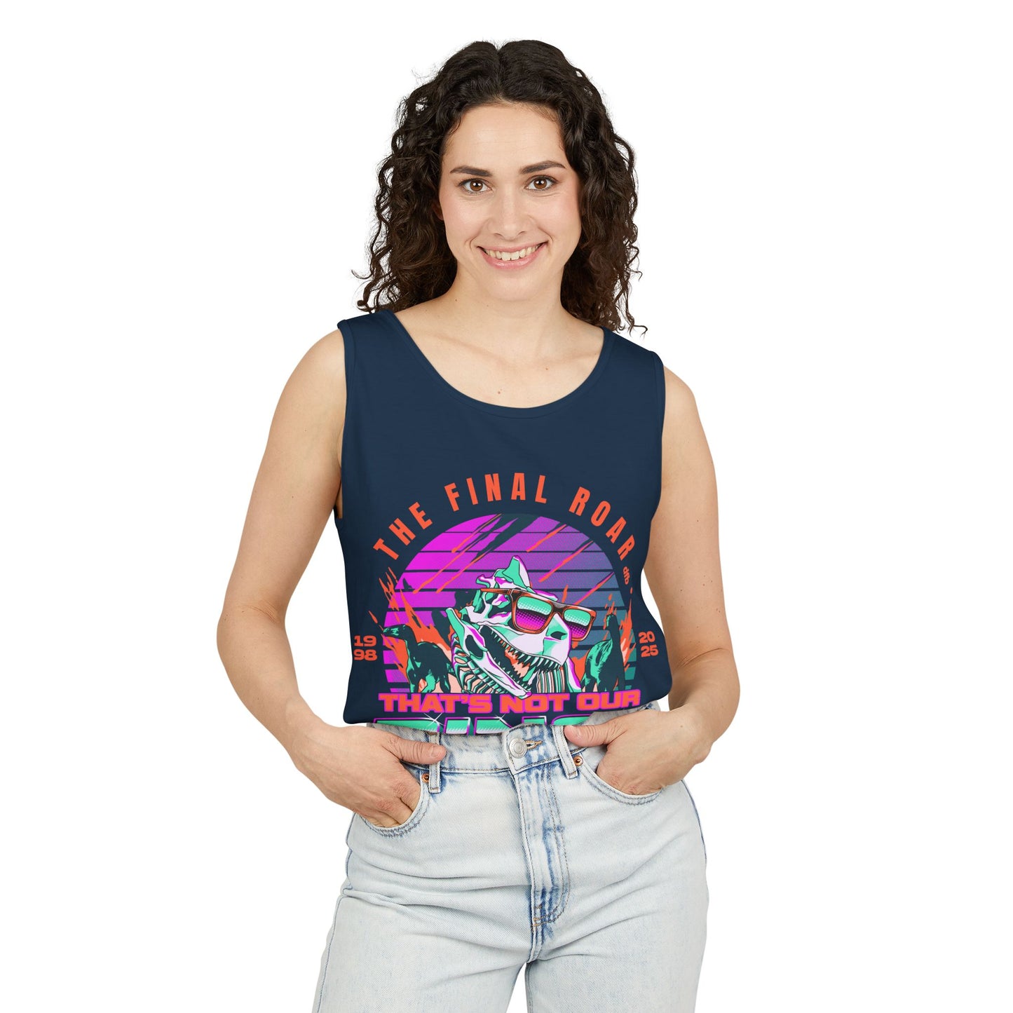 LIMITED EDITION - The Final Roar - DINOSAUR - Unisex Garment-Dyed Tank Top