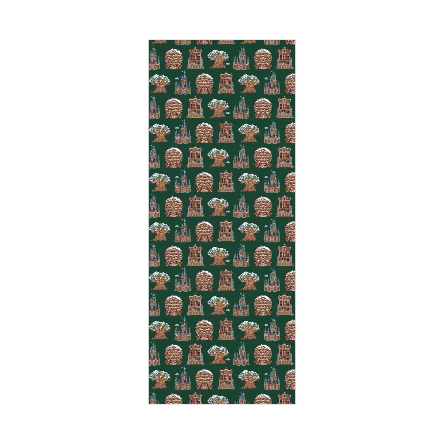 Gingerbread Park Landmarks - Gift Wrap Papers