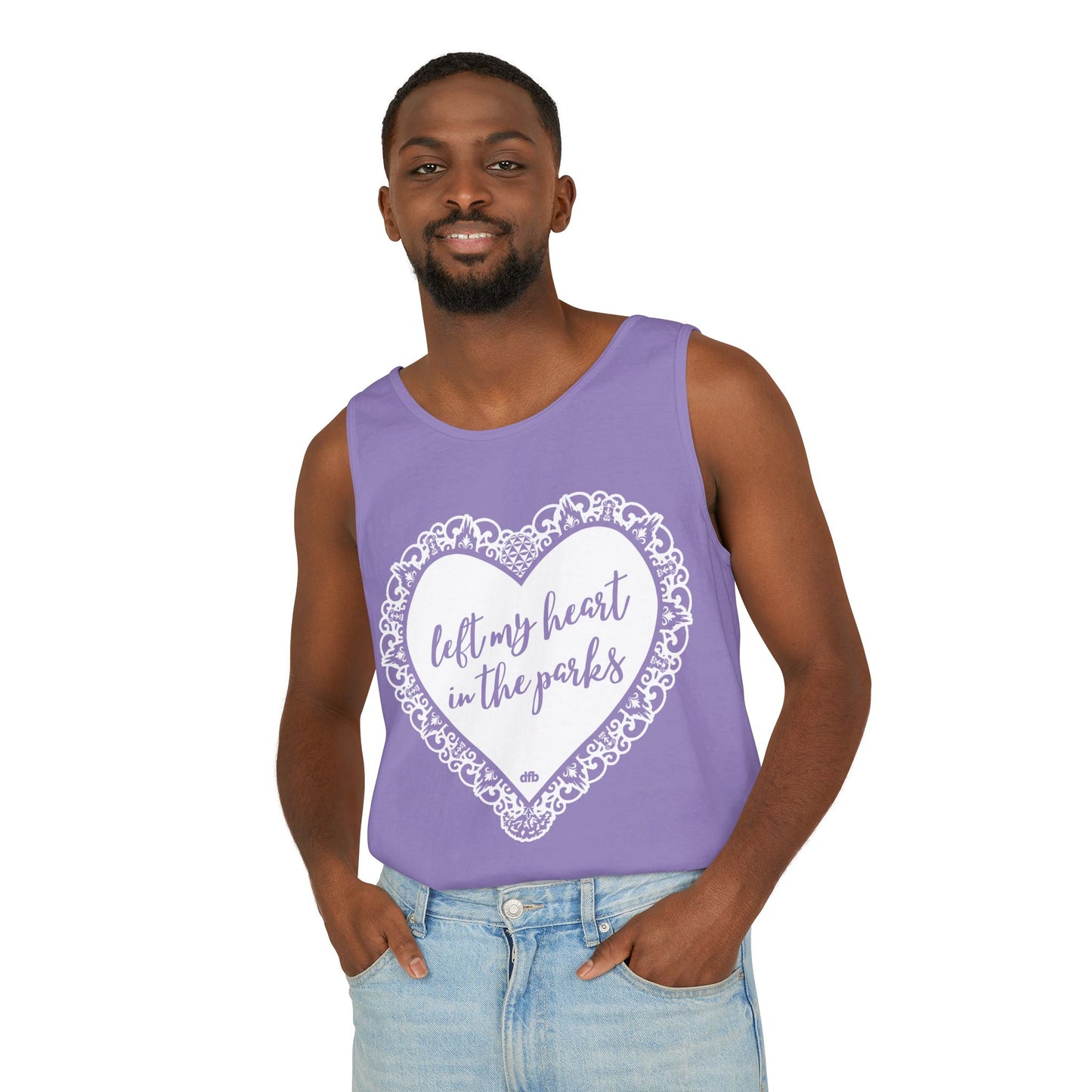 Left My Heart in the Parks - Unisex Garment-Dyed Tank Top