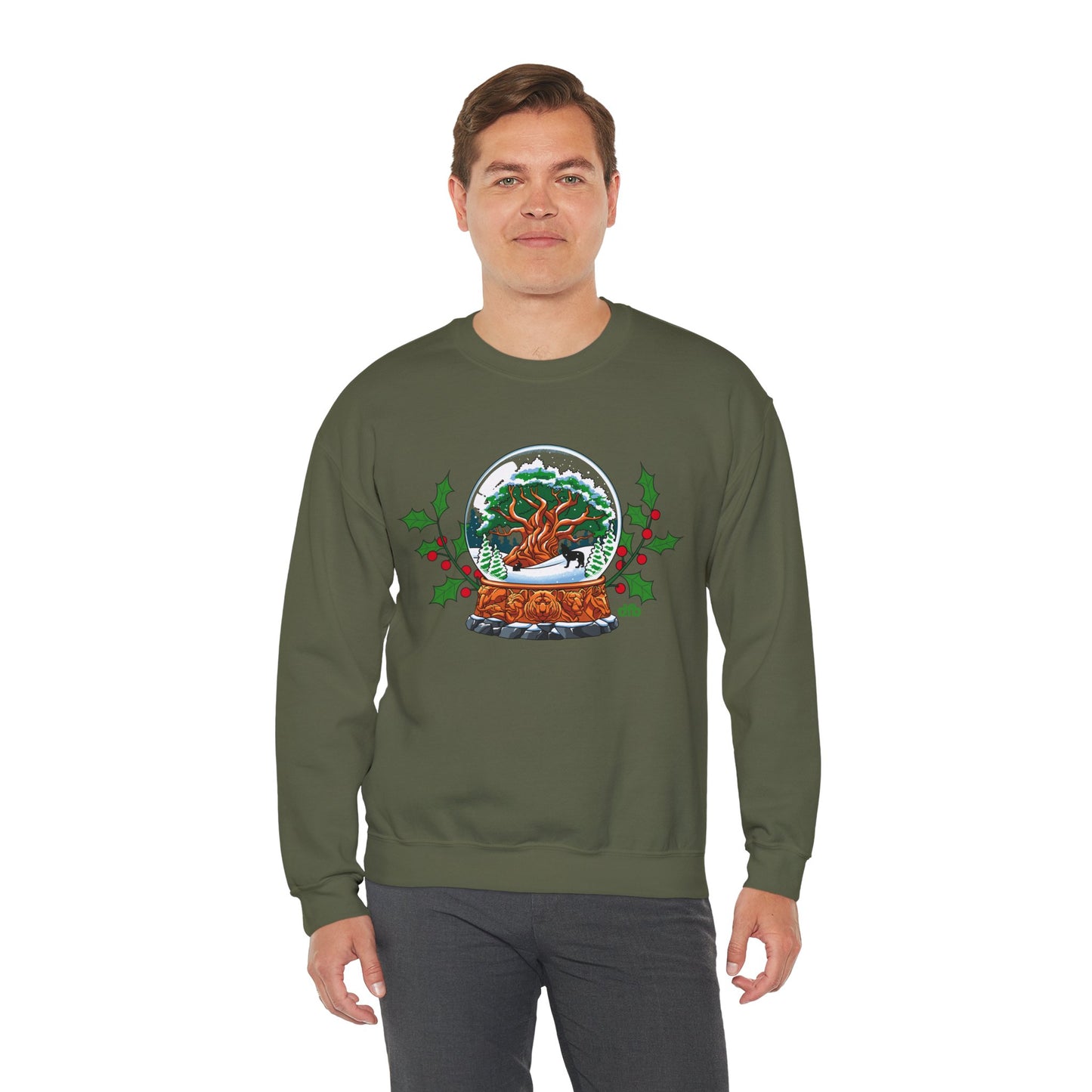 Animal Kingdom Snowglobes - Adult Crewneck Sweatshirt