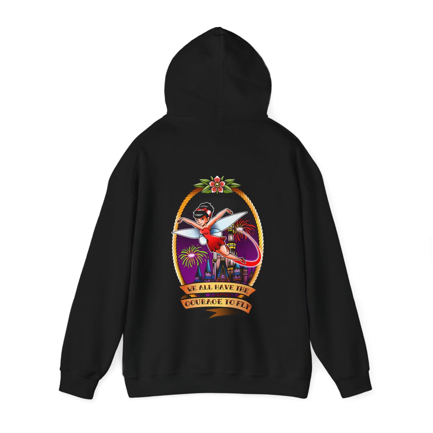 We All Have The Courage To Fly Tattoo - Adult Hoodie Sweatshirt