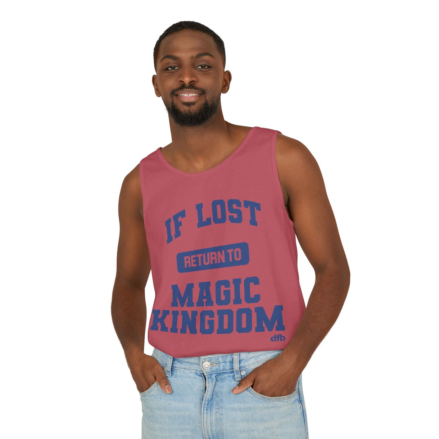 If Lost, Return to the Parks - Unisex Garment-Dyed Tank Top