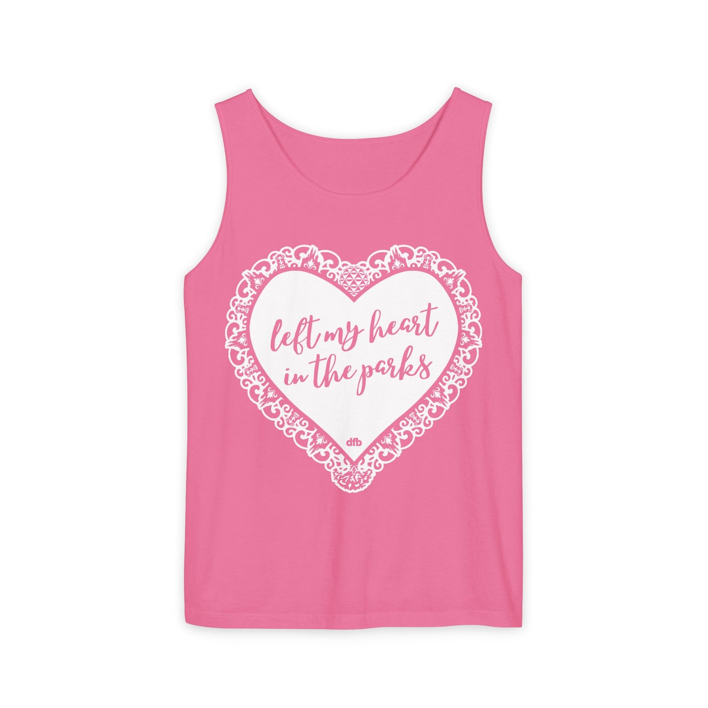 Left My Heart in the Parks - Unisex Garment-Dyed Tank Top