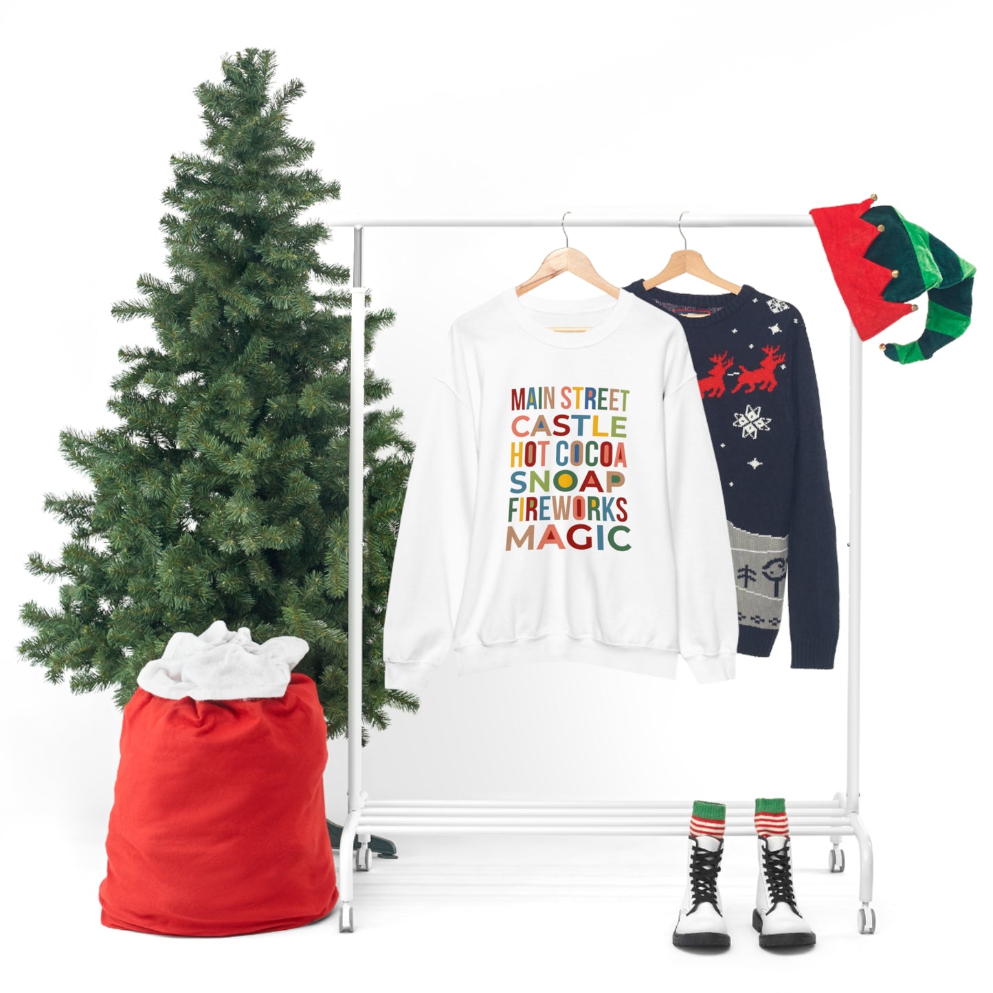 A Main Street Christmas - Adult Crewneck Sweatshirt