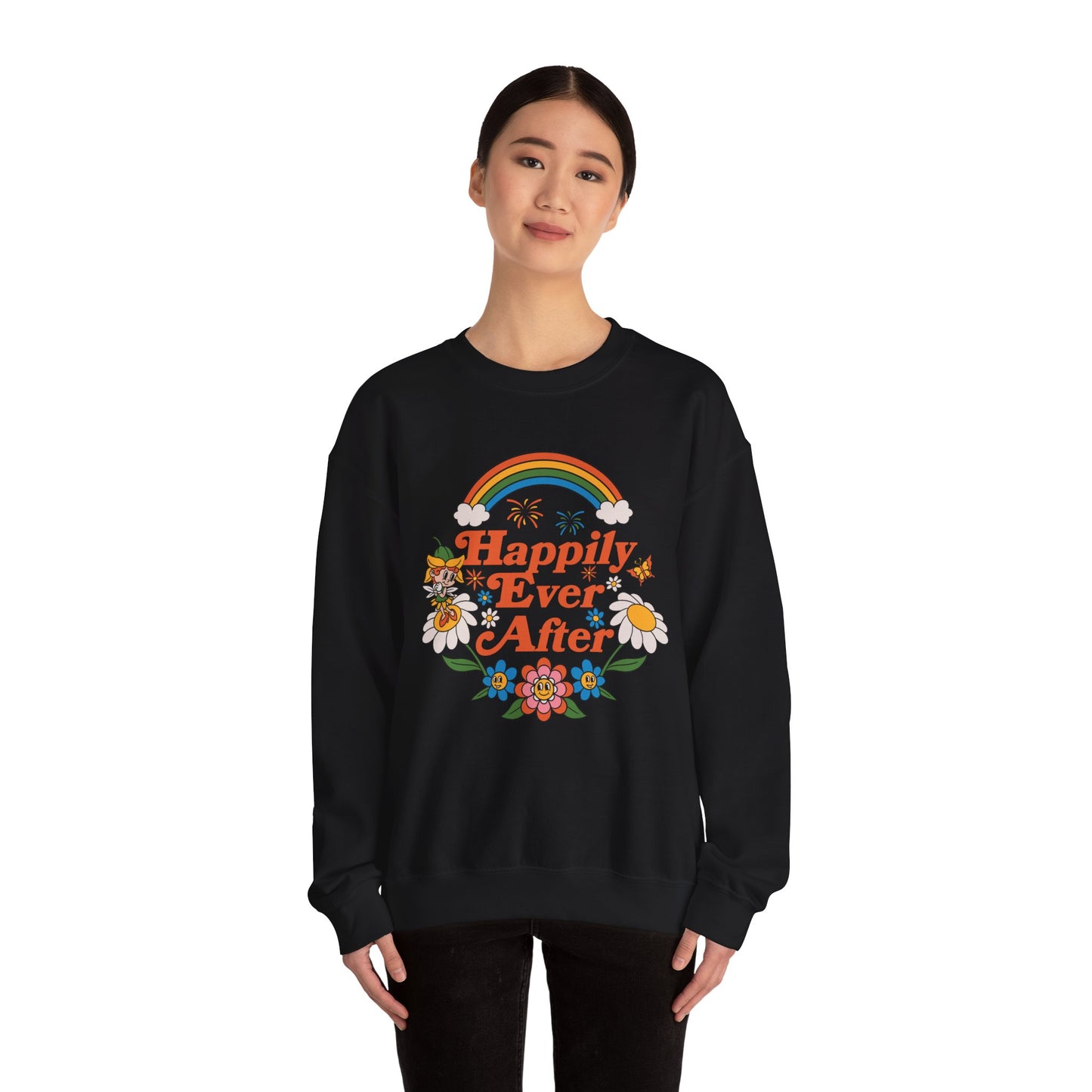 Happily Ever After Disney Fireworks - Unisex Adult Crewneck Sweatshirt