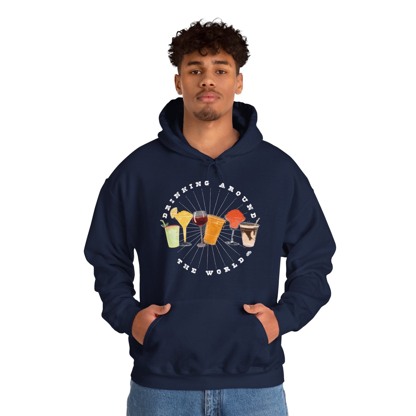 Drinking Around the World - Adult Hoodie Sweatshirt