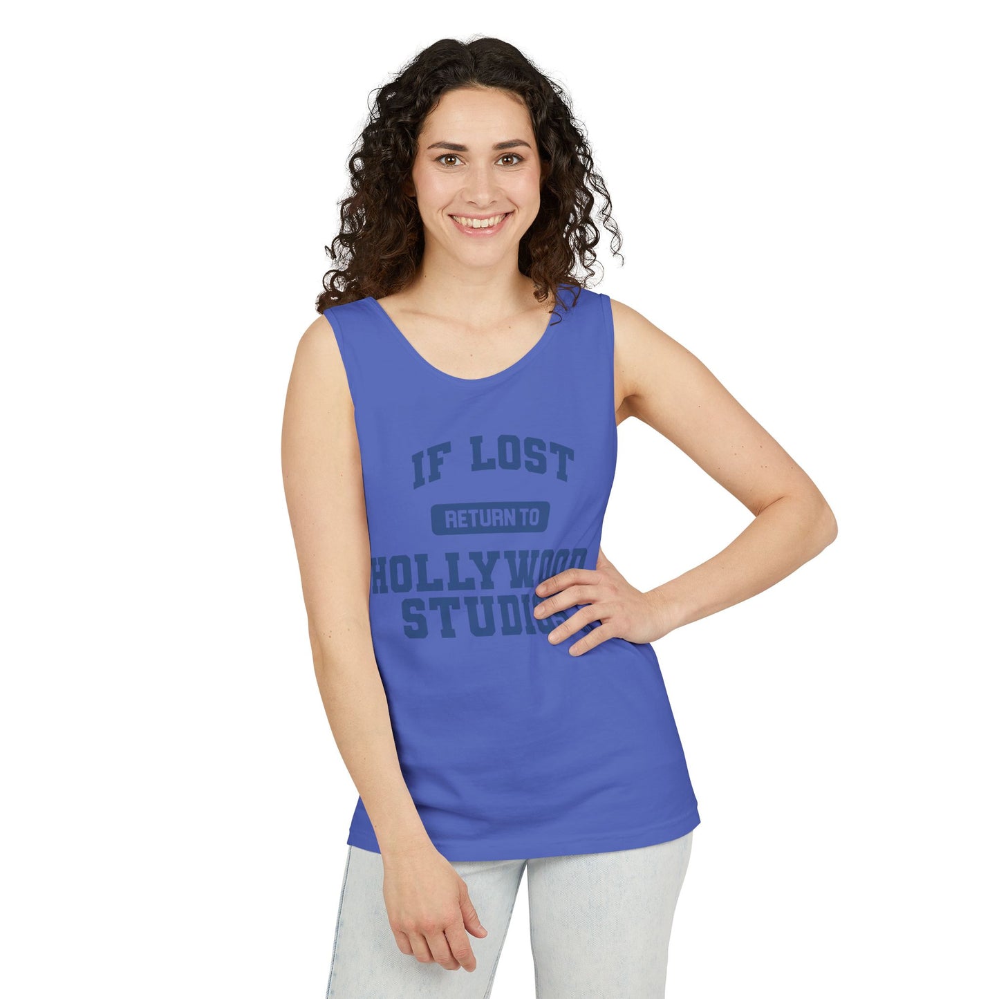 If Lost, Return to the Parks - Unisex Garment-Dyed Tank Top