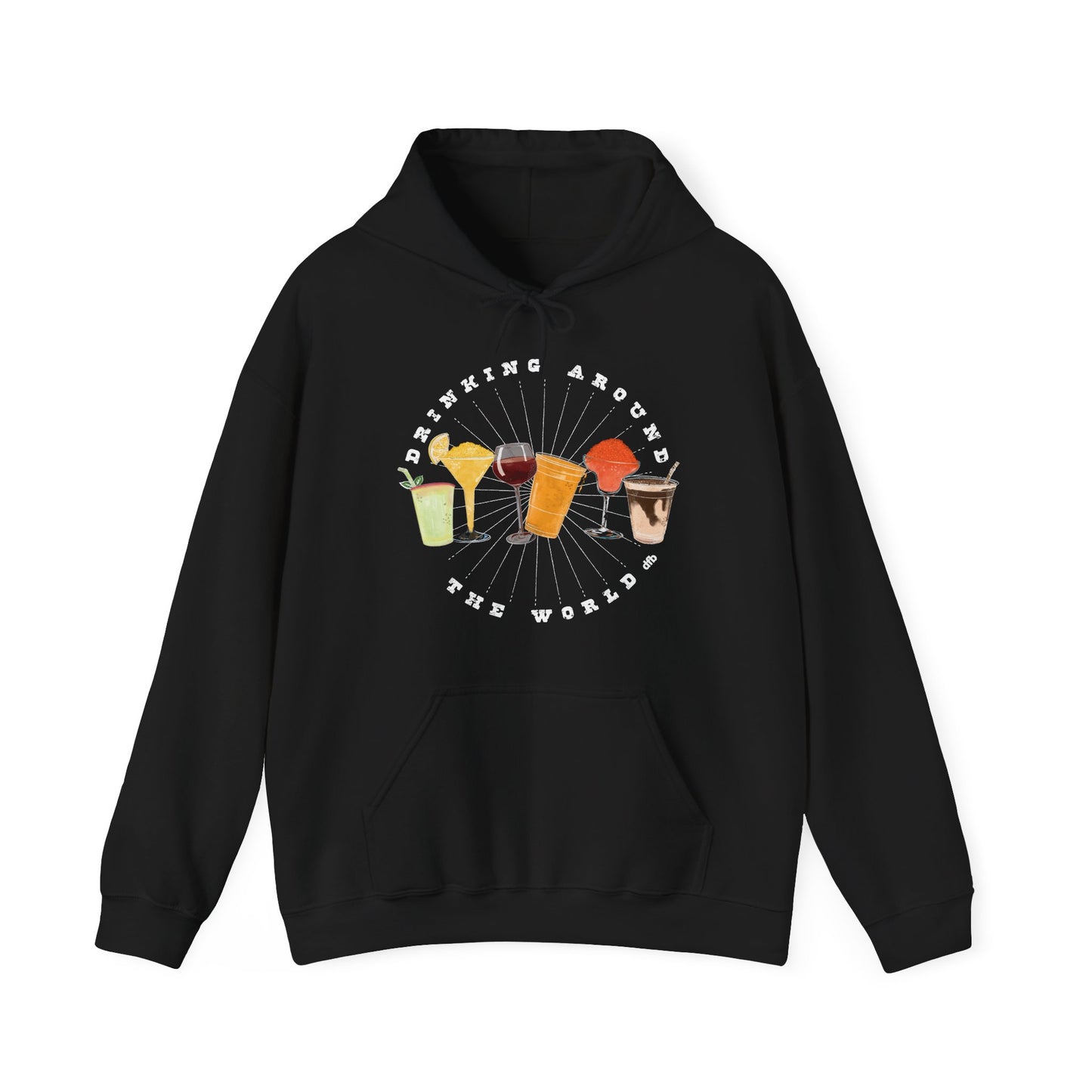Drinking Around the World - Adult Hoodie Sweatshirt