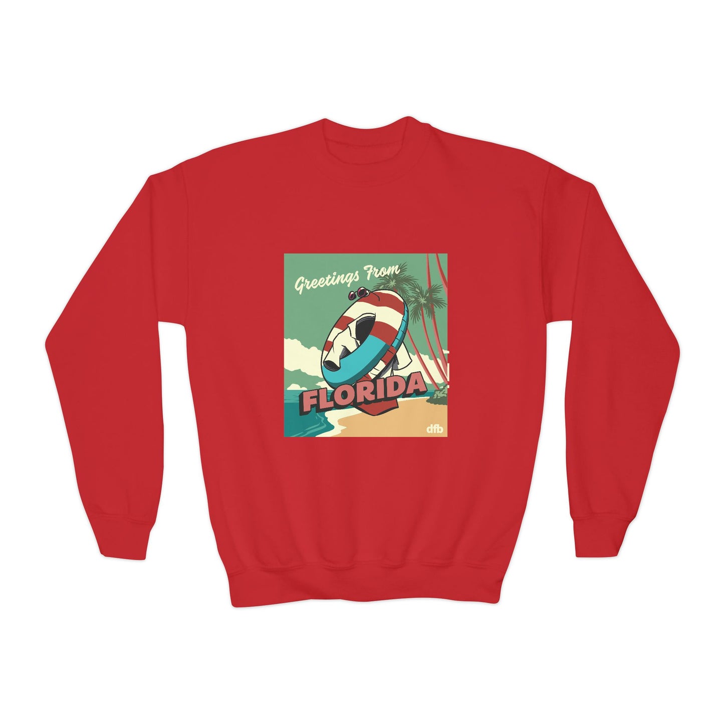 Monsters on Vacation - Youth Crewneck Sweatshirt