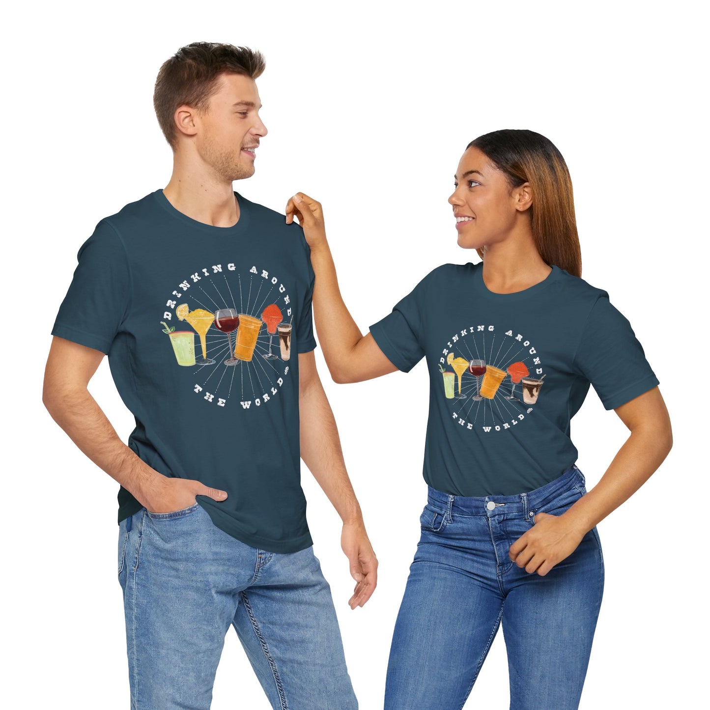Drinking Around the World - Adult Tee Shirt