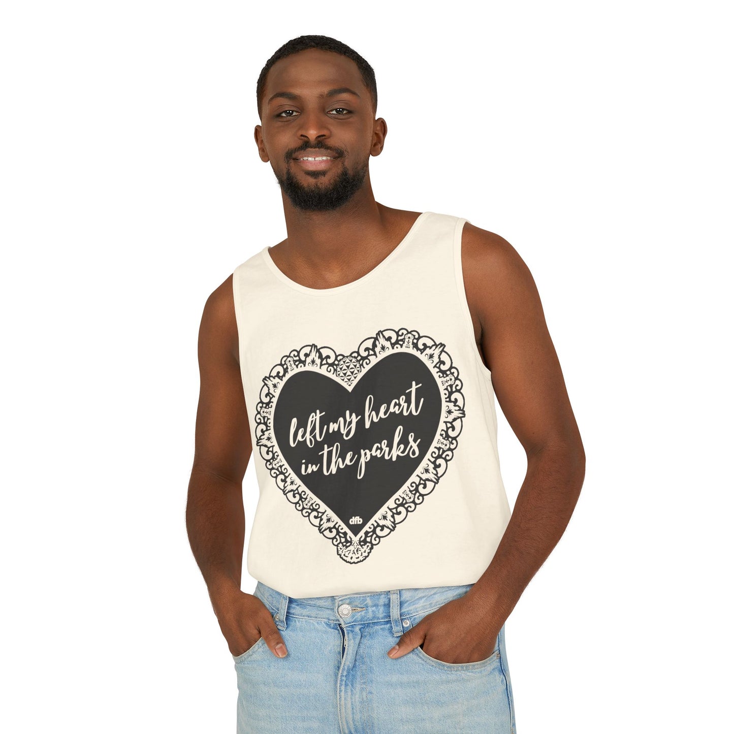 Left My Heart in the Parks - Unisex Garment-Dyed Tank Top