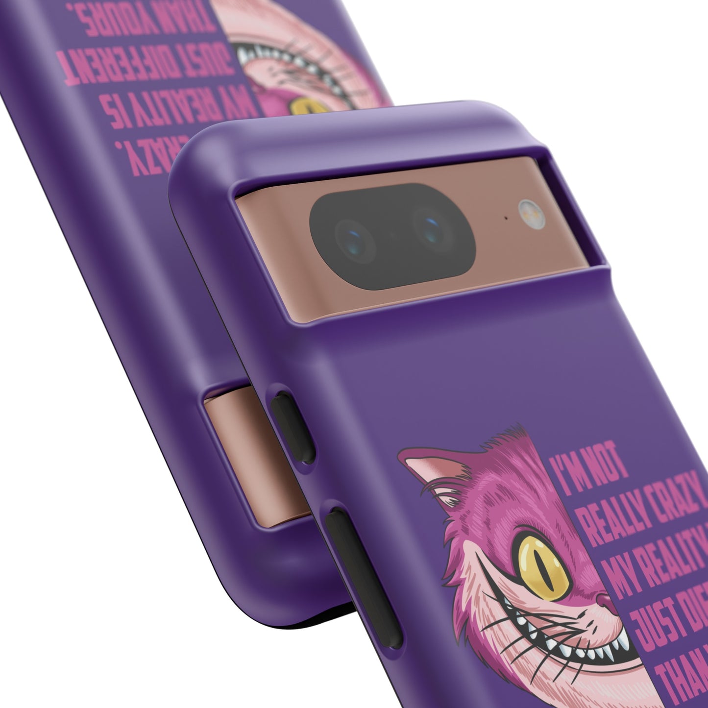 Cheshire Cat Quote - I'm Not Really Crazy Samsung Galaxy & Google Pixel Phone Case