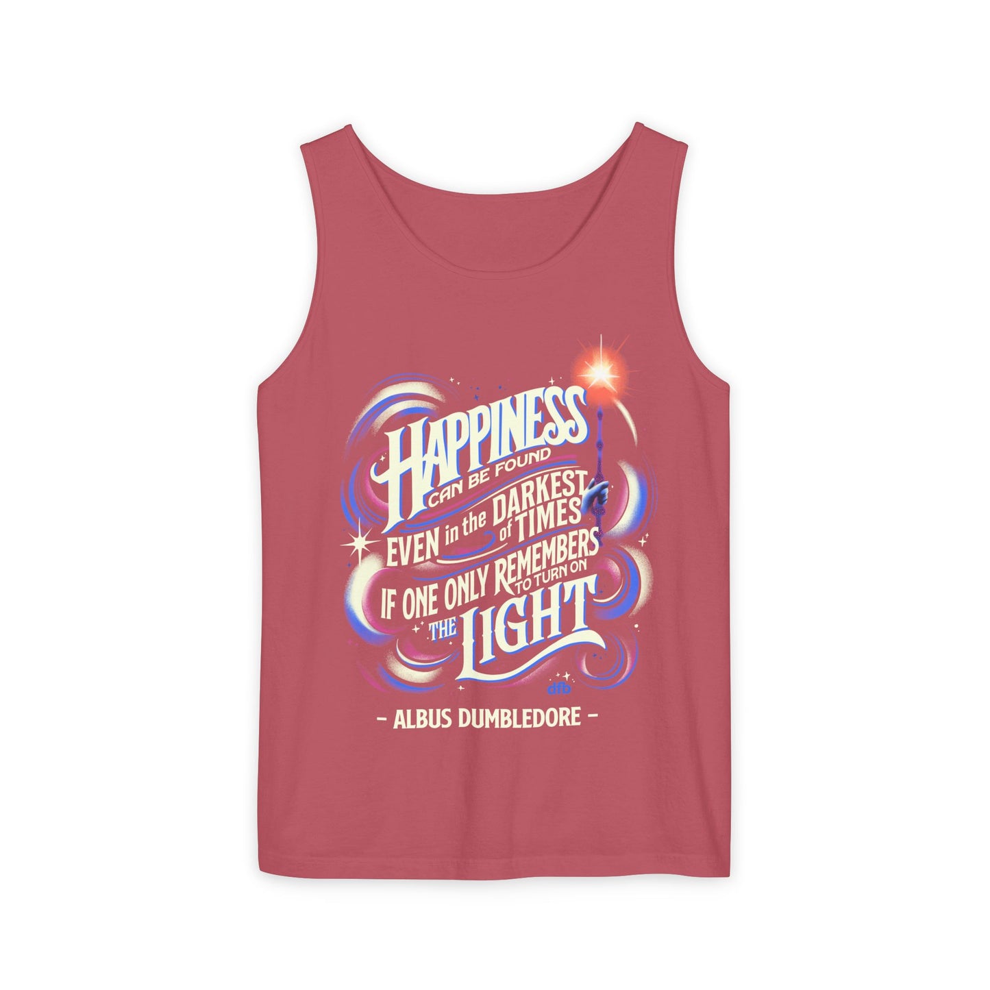 Dumbledore Quote - Unisex Garment-Dyed Tank Top