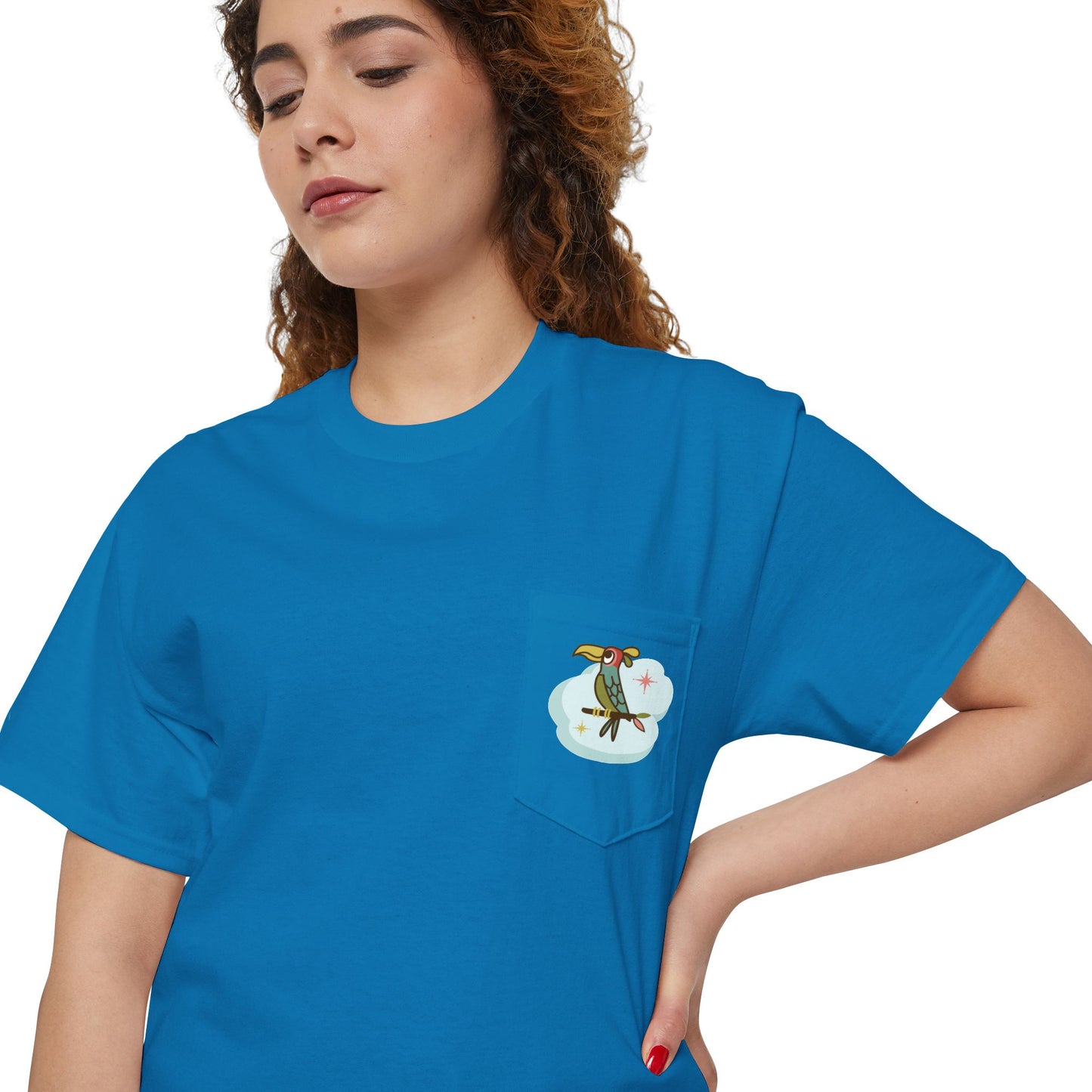 Every Cloud Has a Silver Lining - Front & Back - Unisex Heavy Cotton Pocket Tee