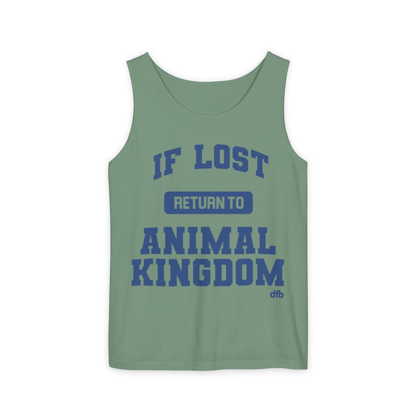 If Lost, Return to the Parks - Unisex Garment-Dyed Tank Top