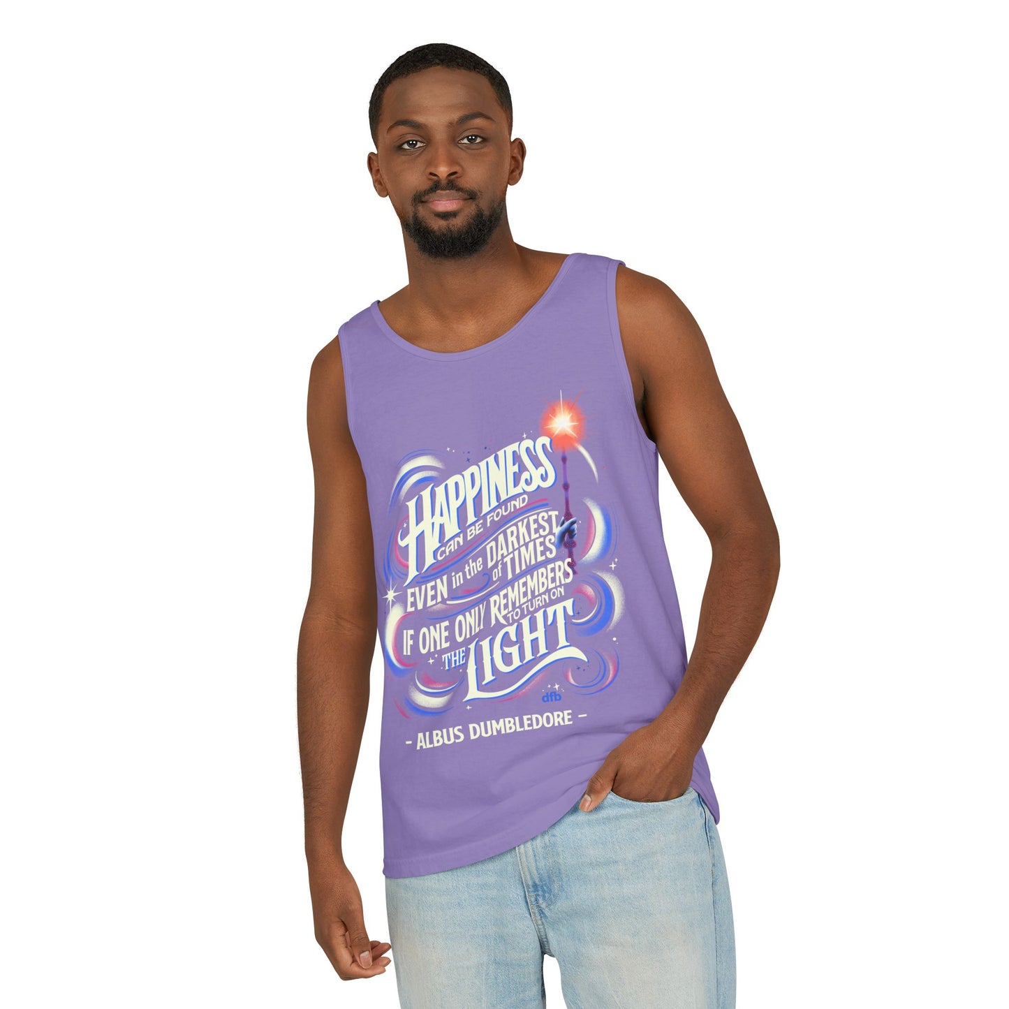 Dumbledore Quote - Unisex Garment-Dyed Tank Top