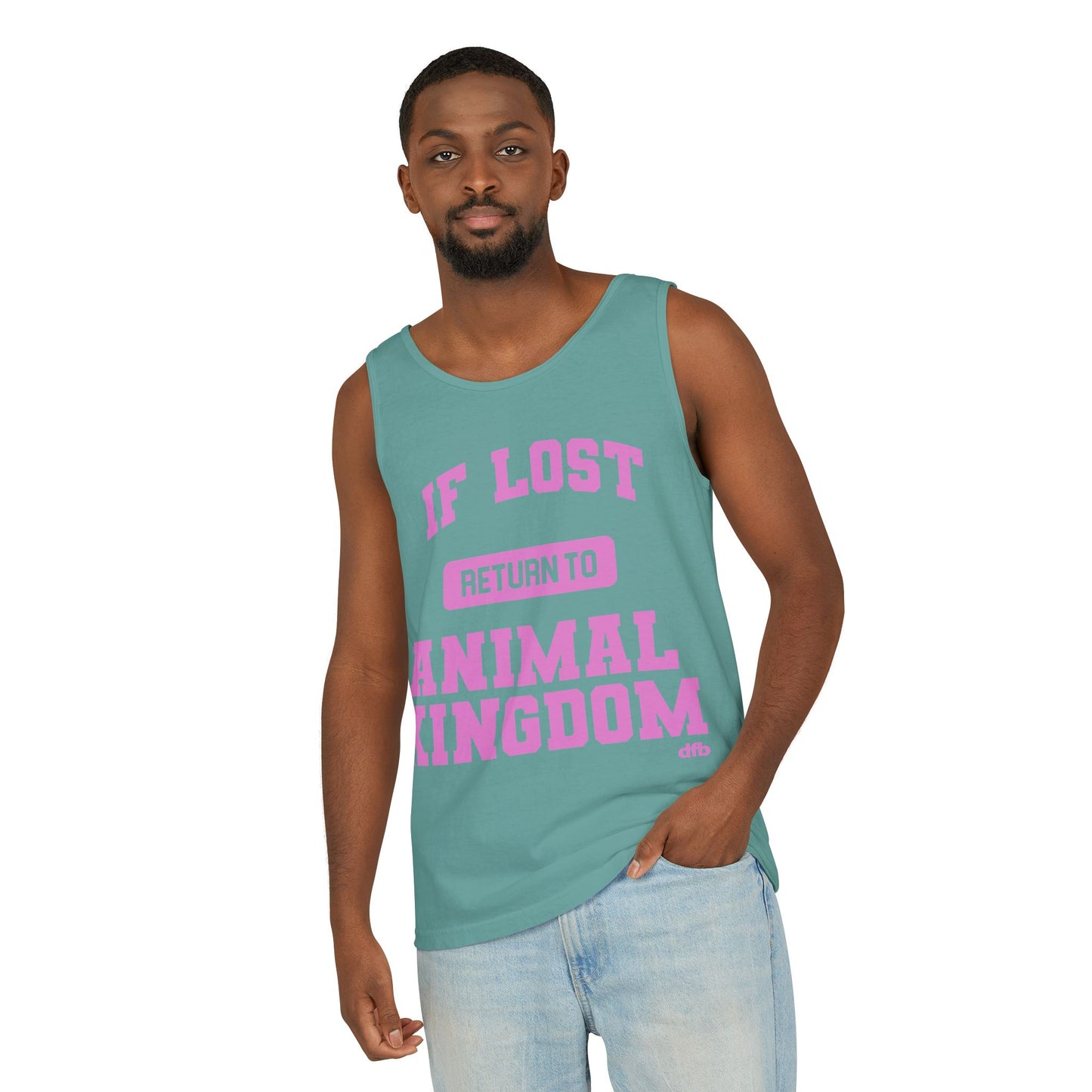 If Lost, Return to the Parks - Unisex Garment-Dyed Tank Top