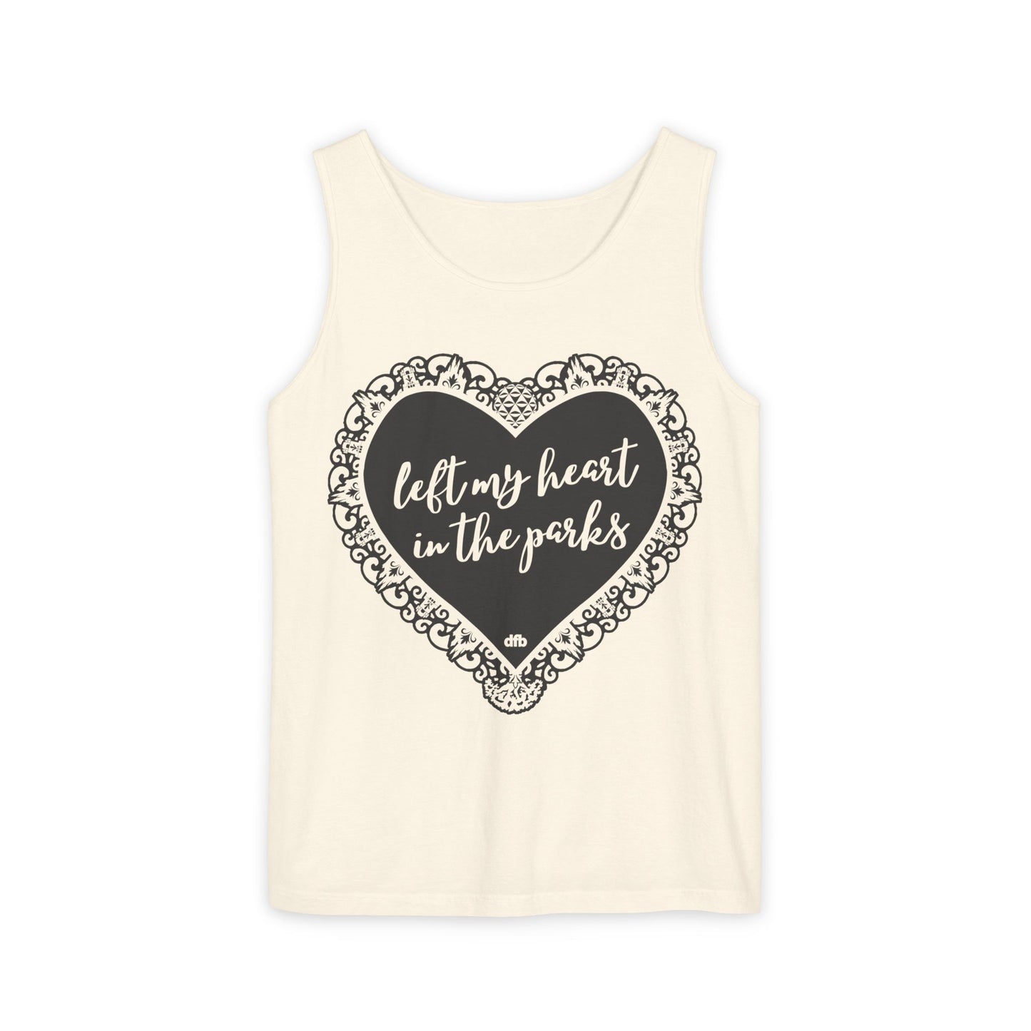 Left My Heart in the Parks - Unisex Garment-Dyed Tank Top