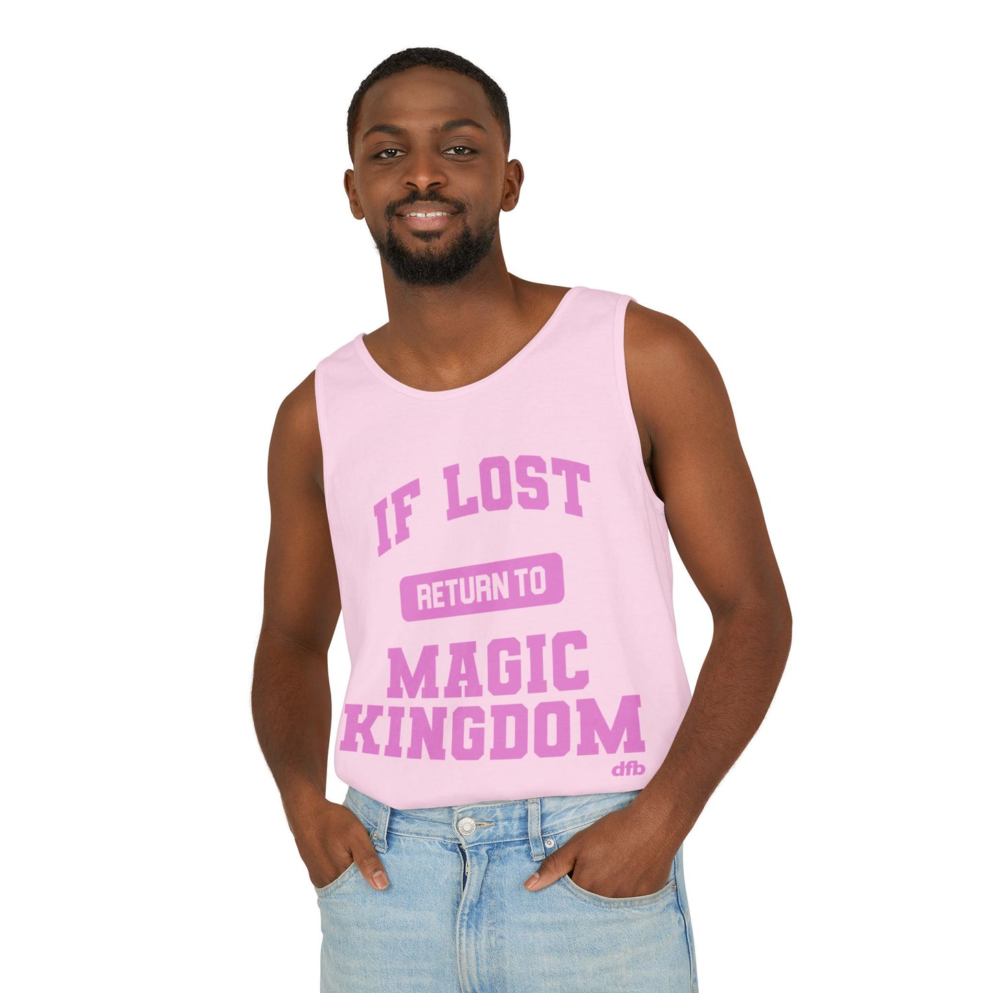 If Lost, Return to the Parks - Unisex Garment-Dyed Tank Top