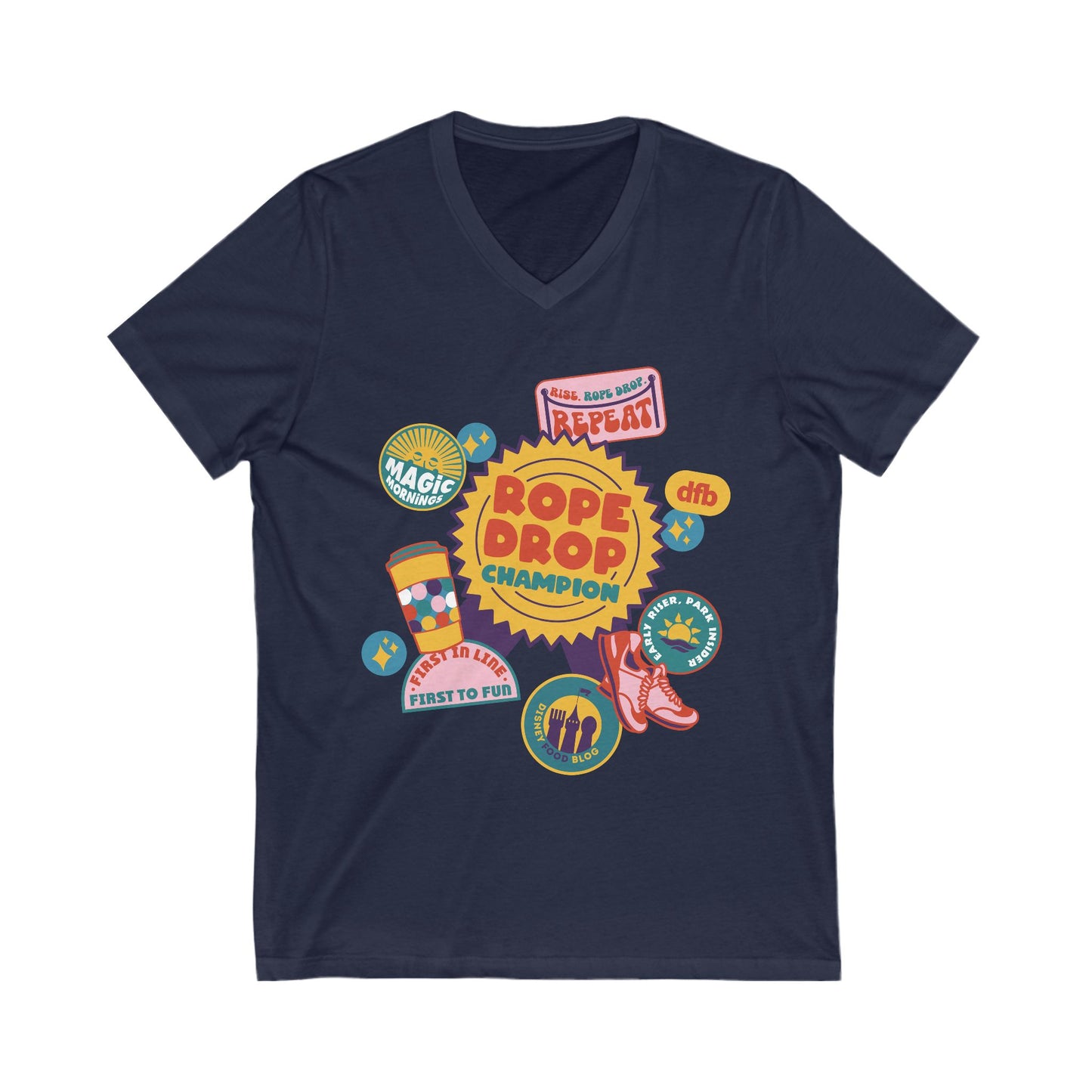 Rope Drop Champion - Short Sleeve V-Neck Tee