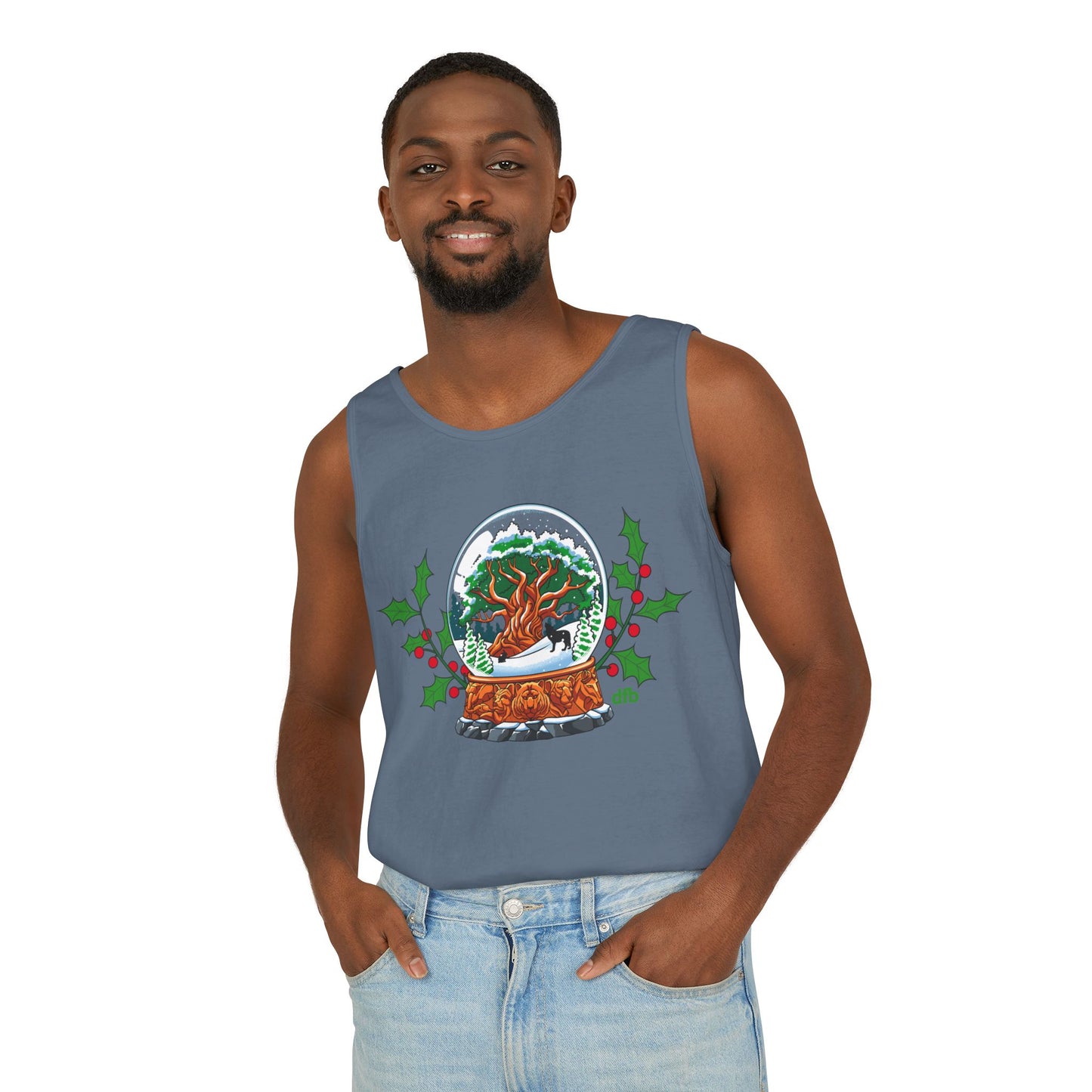 Animal Kingdom Snowglobes - Unisex Garment-Dyed Tank Top