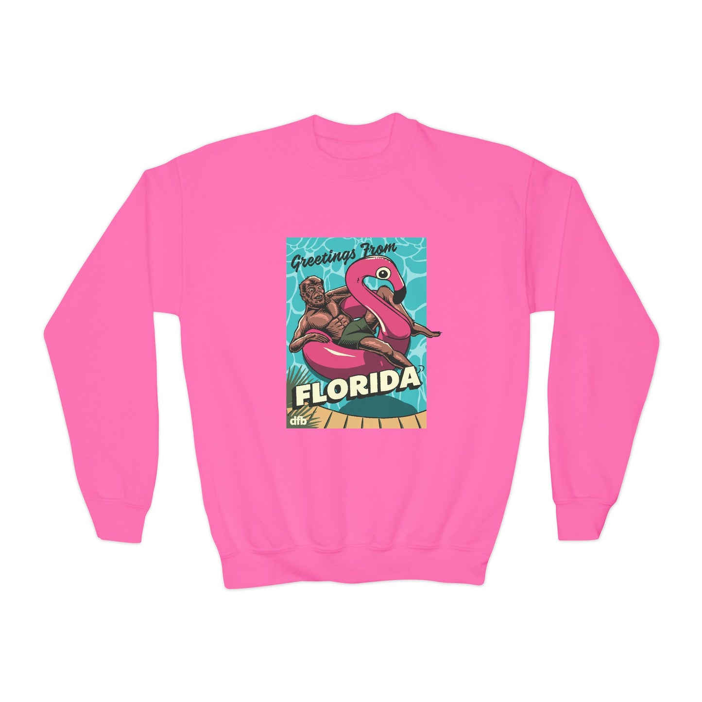 Monsters on Vacation - Youth Crewneck Sweatshirt