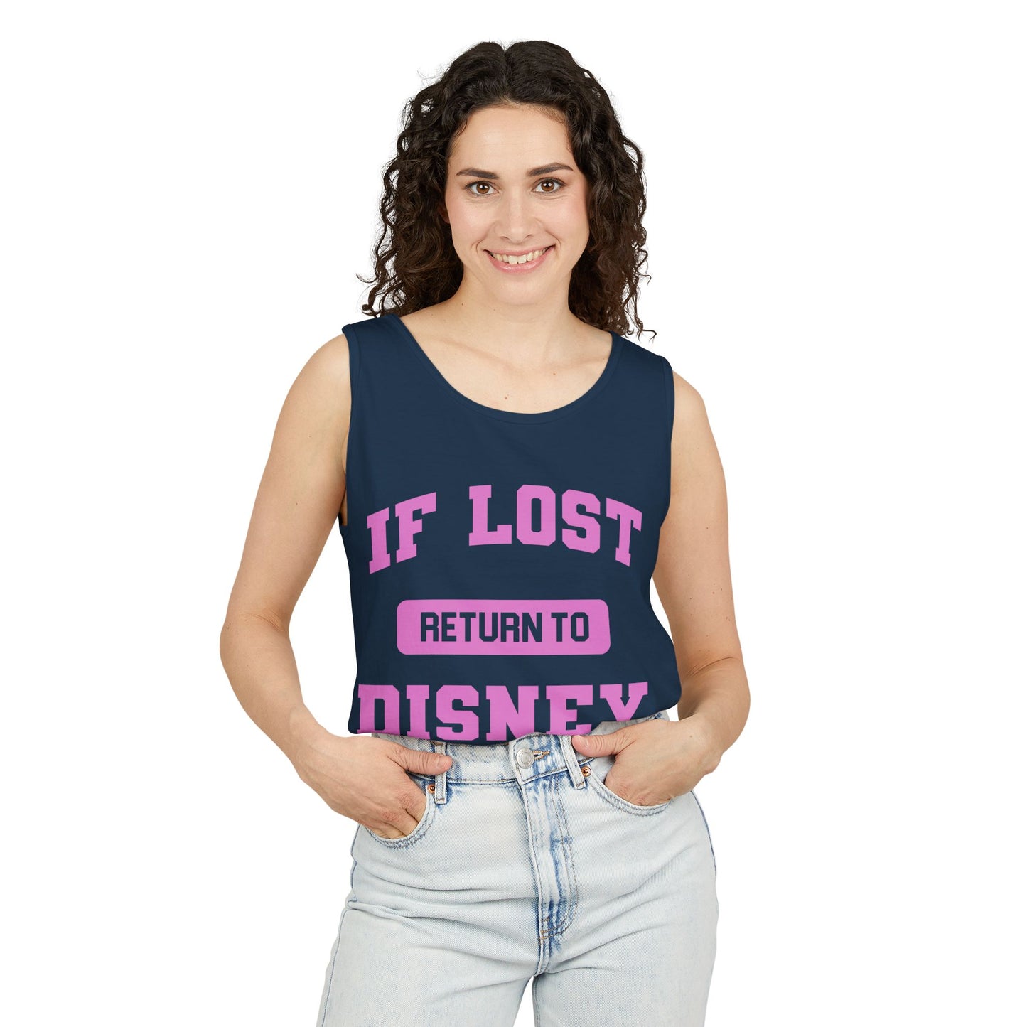 If Lost, Return to the Parks - Unisex Garment-Dyed Tank Top