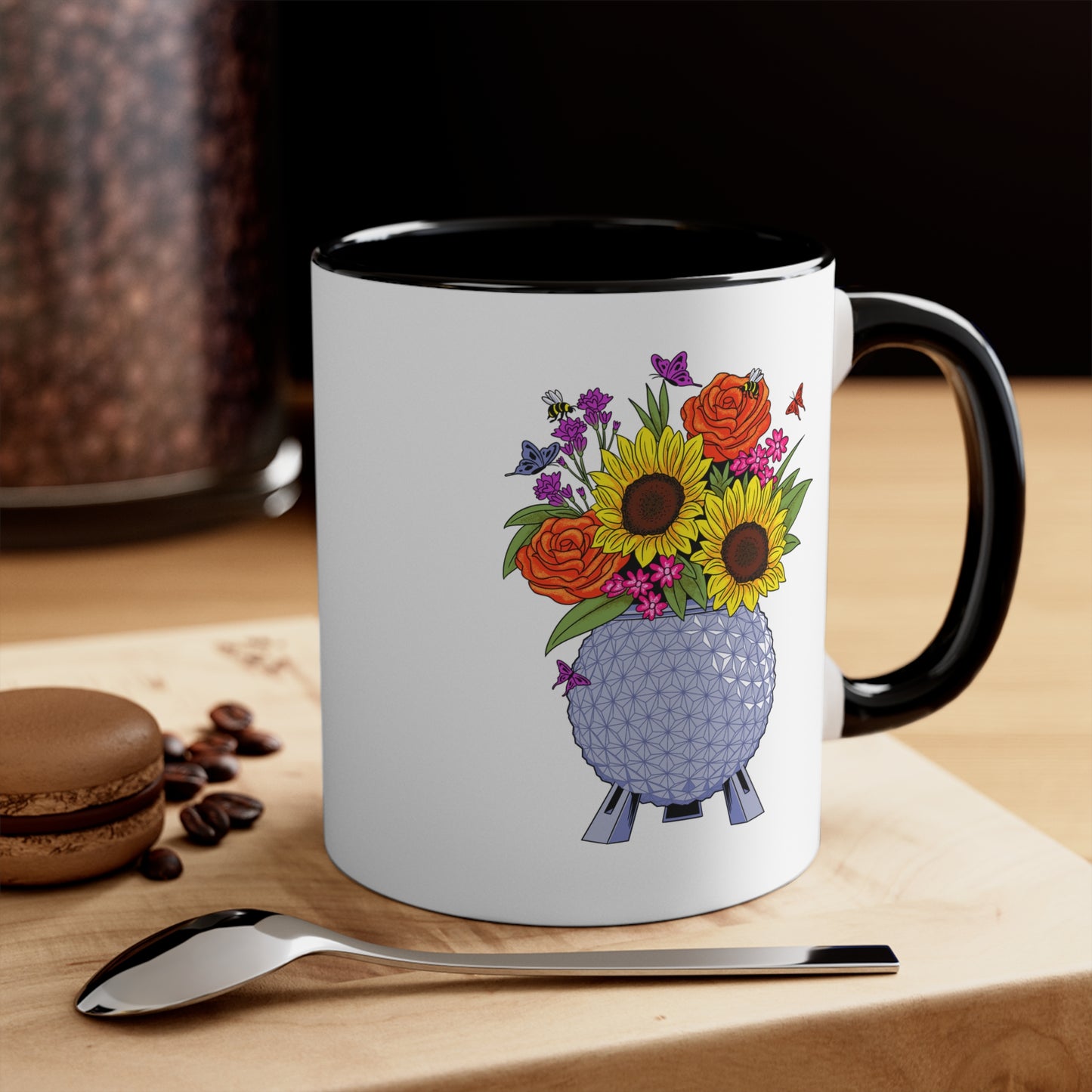 EPCOT Flowers Accent Coffee Mug, 11oz