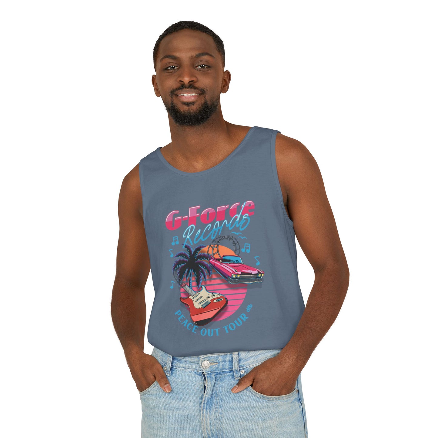 Peace Out Tour - Unisex Garment-Dyed Tank Top