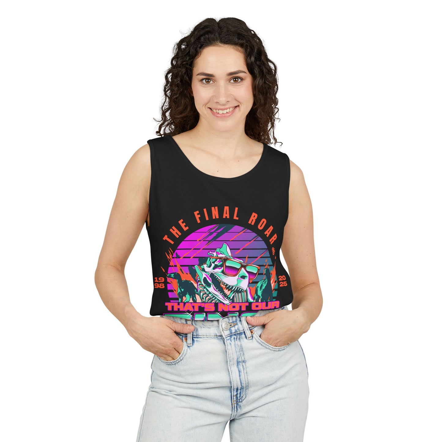 LIMITED EDITION - The Final Roar - DINOSAUR - Unisex Garment-Dyed Tank Top