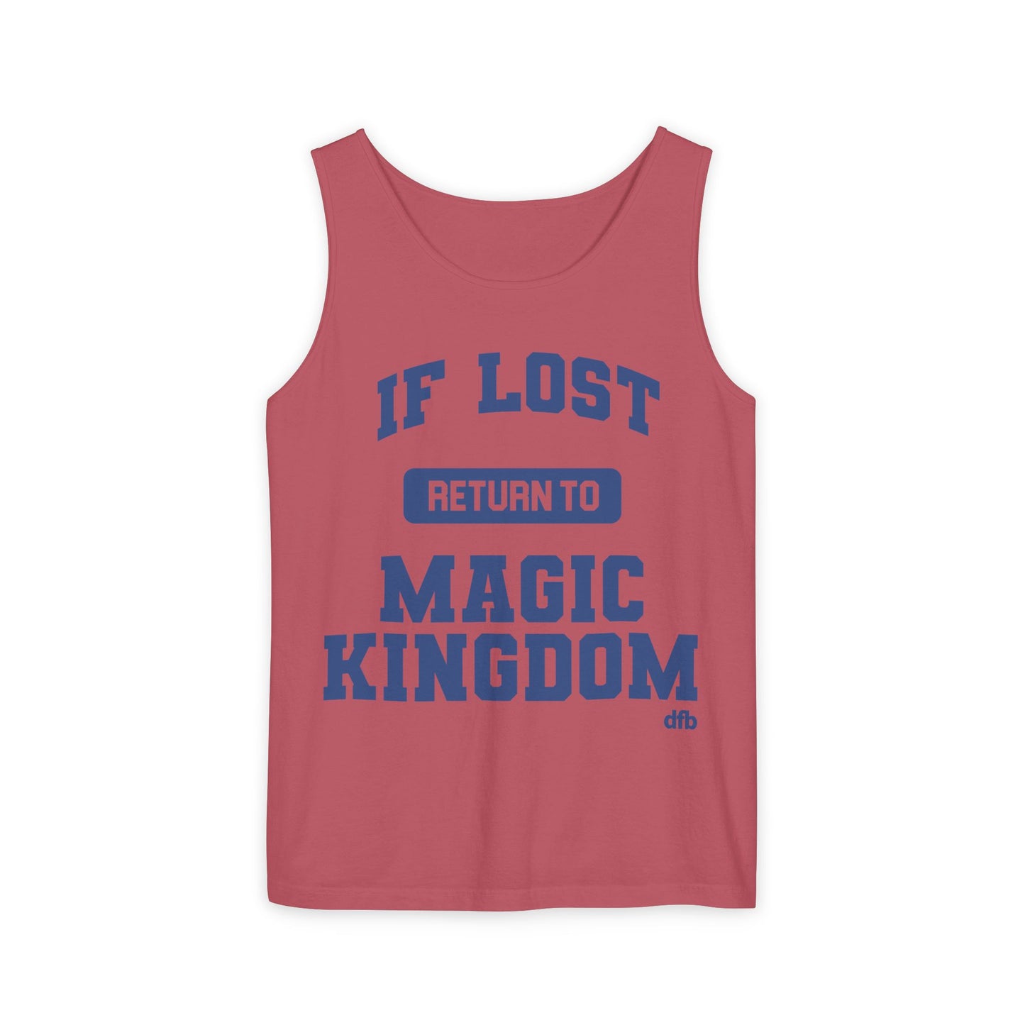 If Lost, Return to the Parks - Unisex Garment-Dyed Tank Top