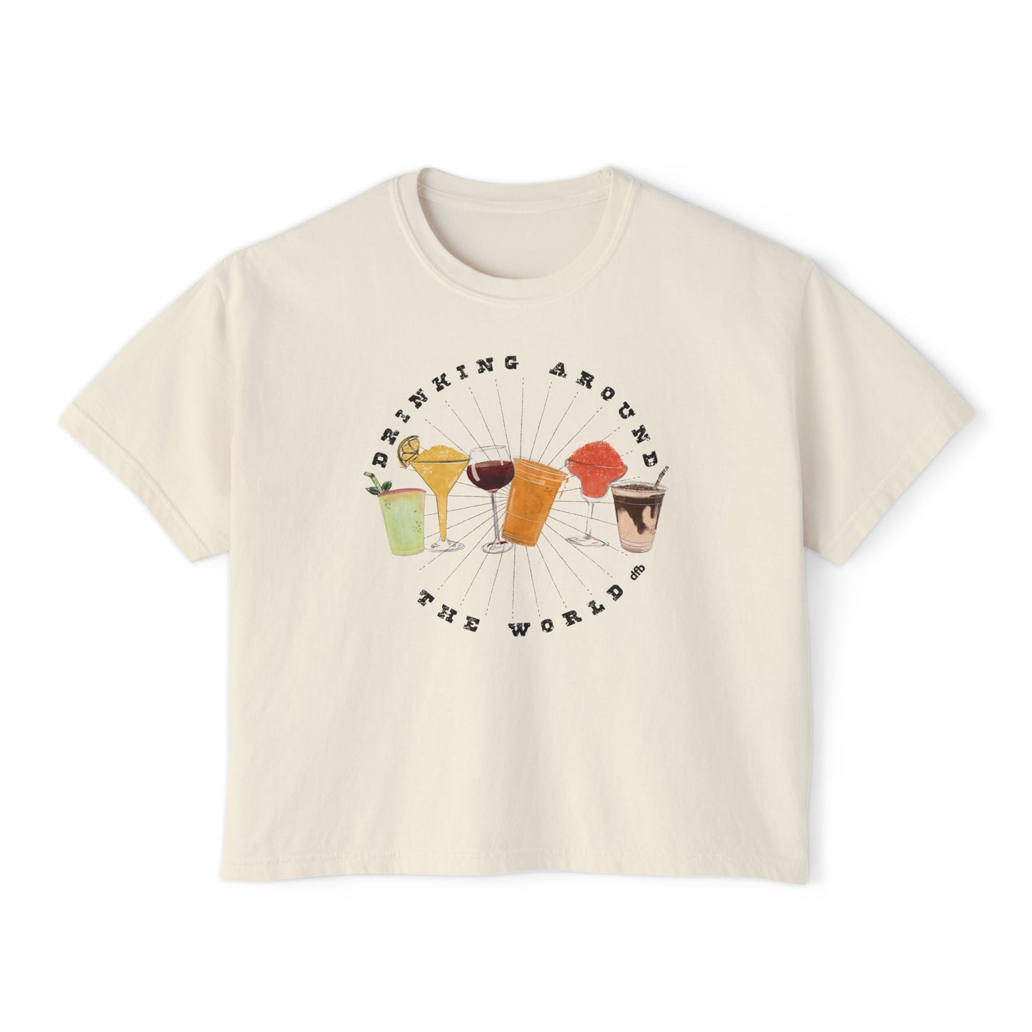 Drinking Around the World - Women's Boxy Tee