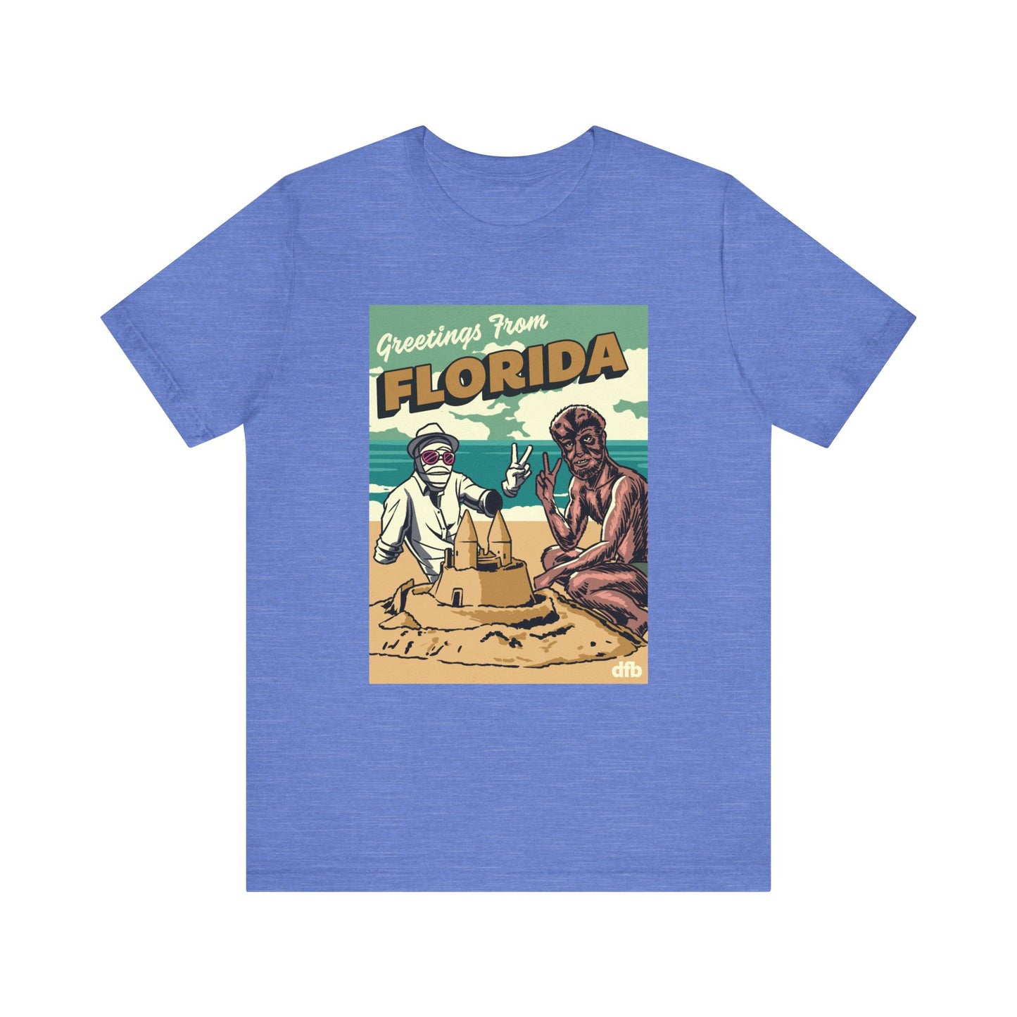 Monsters on Vacation - Adult Tee Shirt
