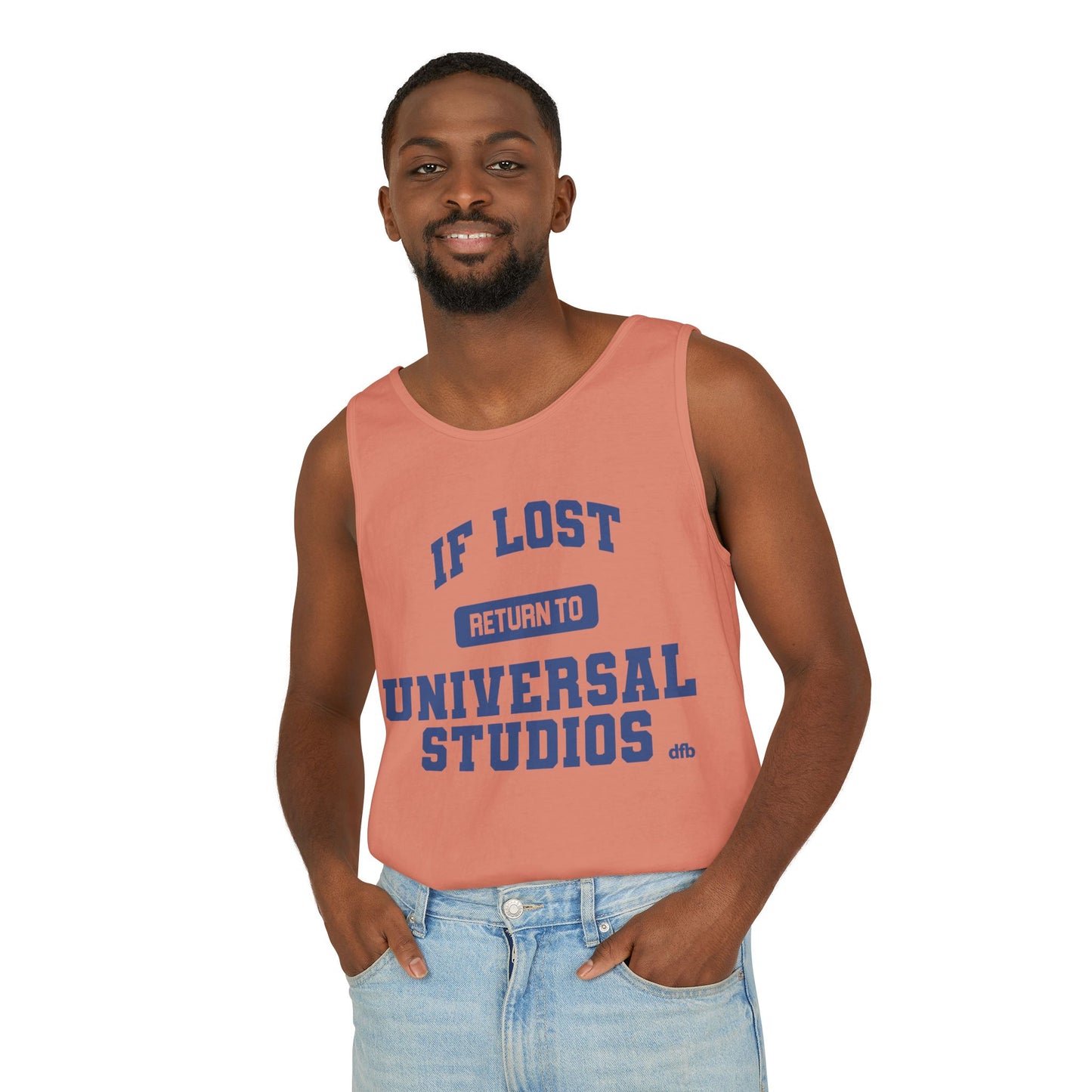 If Lost, Return to the Parks - Unisex Garment-Dyed Tank Top