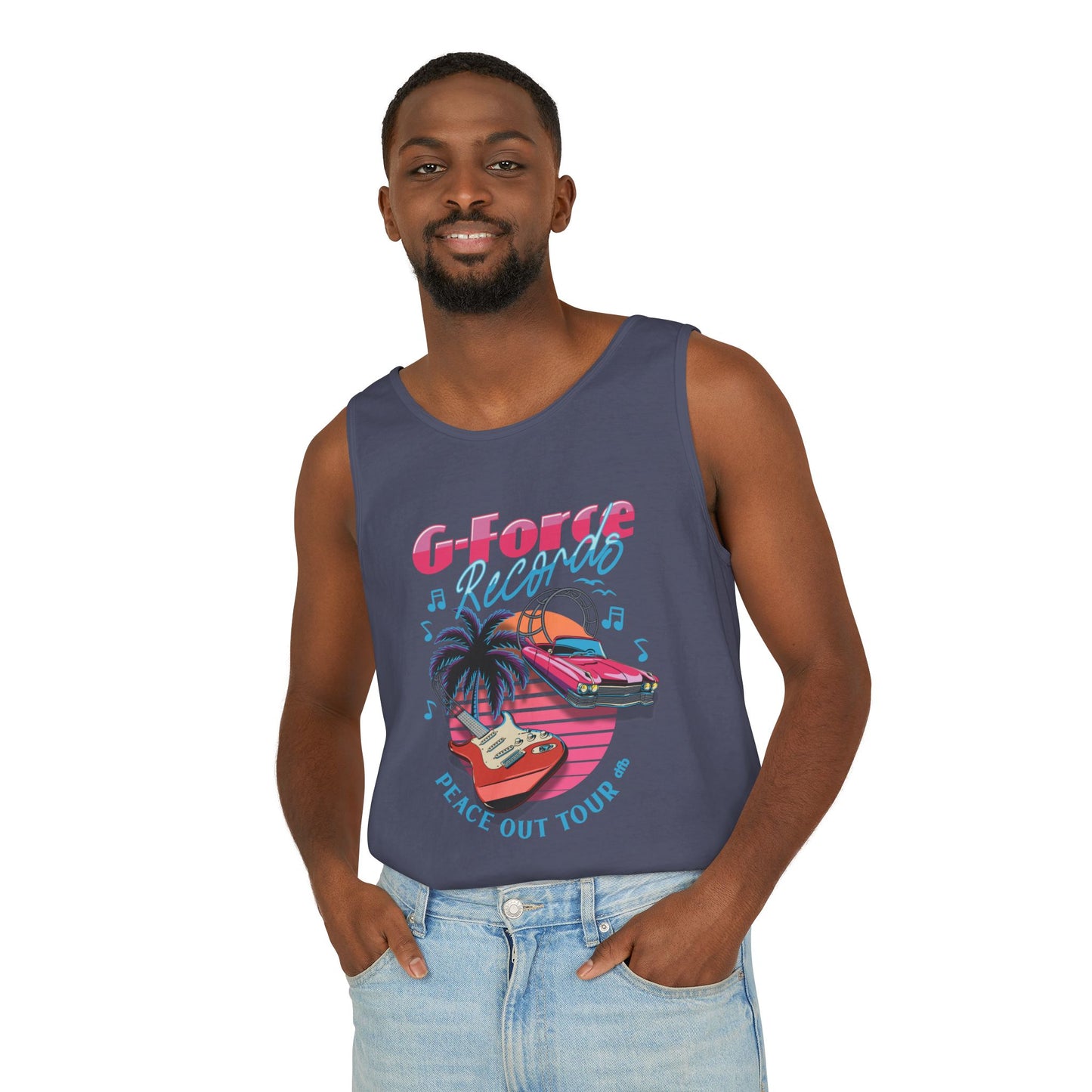 Peace Out Tour - Unisex Garment-Dyed Tank Top