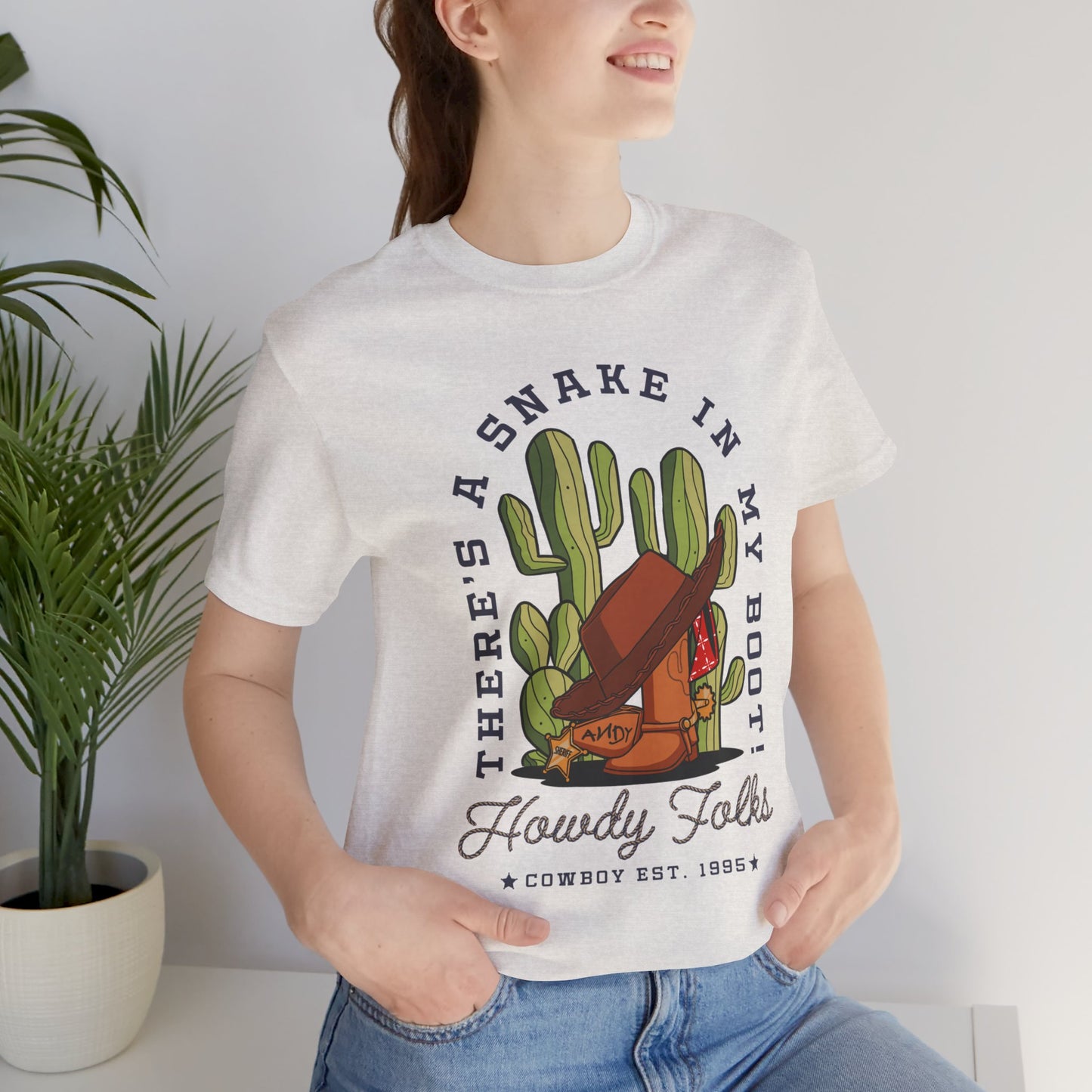 Howdy Folks - Adult Tee Shirt