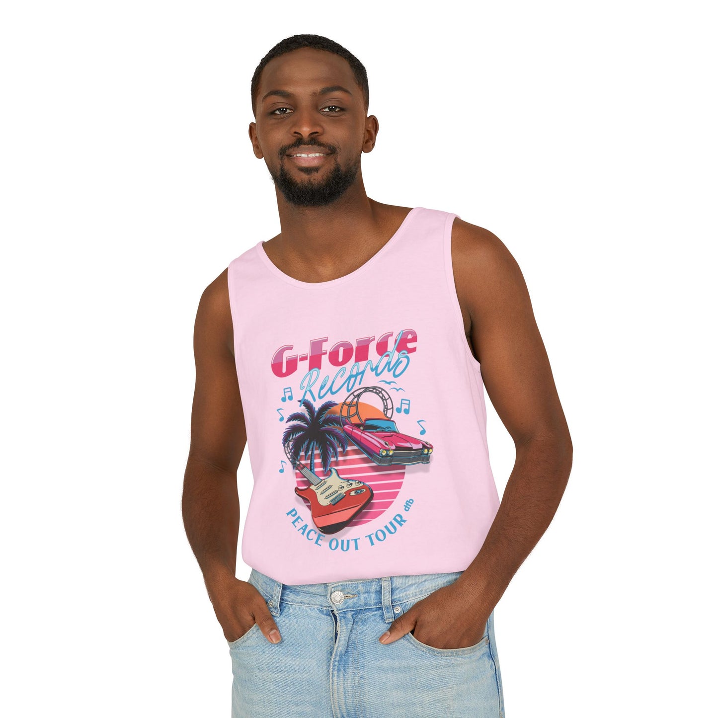 Peace Out Tour - Unisex Garment-Dyed Tank Top