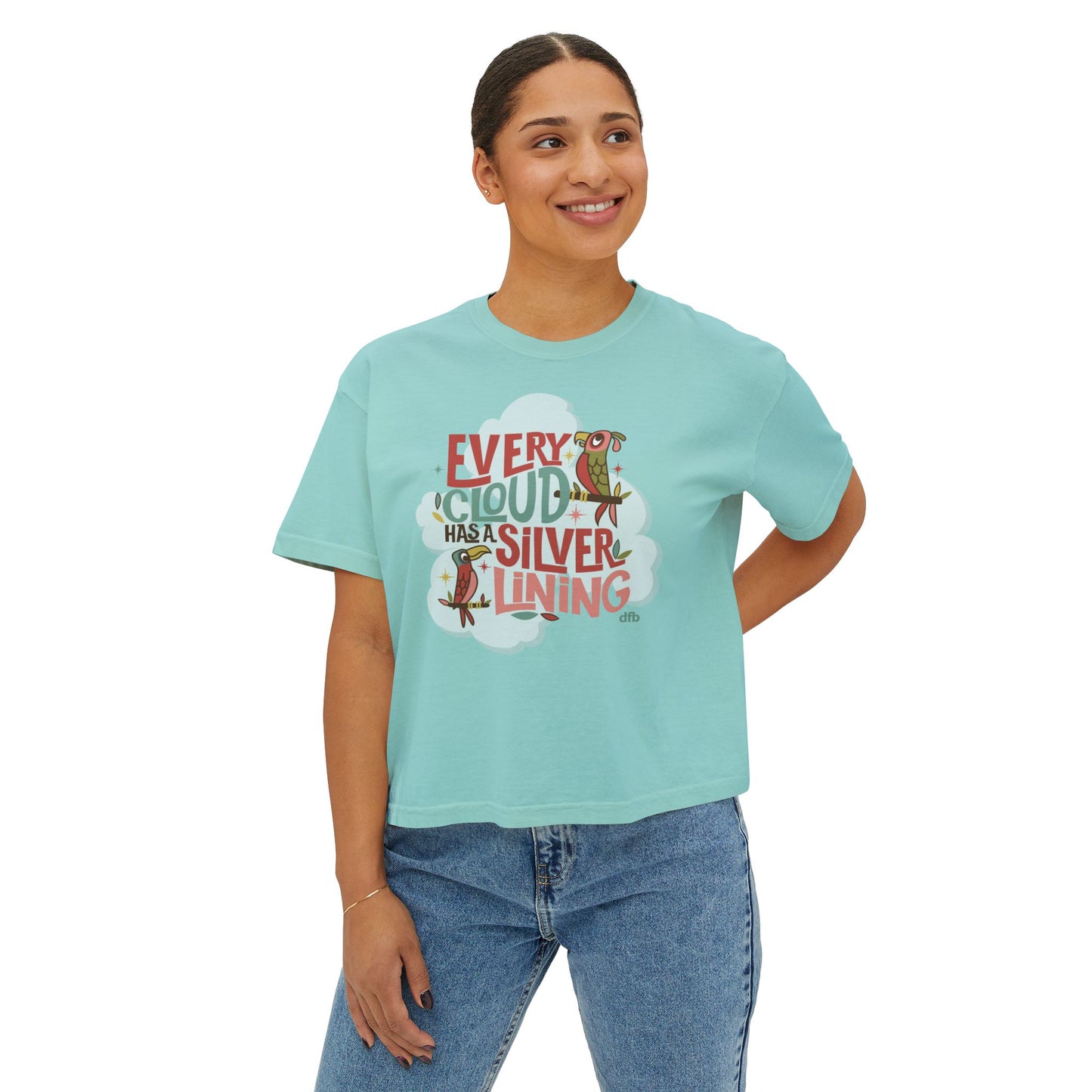 Every Cloud Has a Silver Lining - Women's Boxy Tee