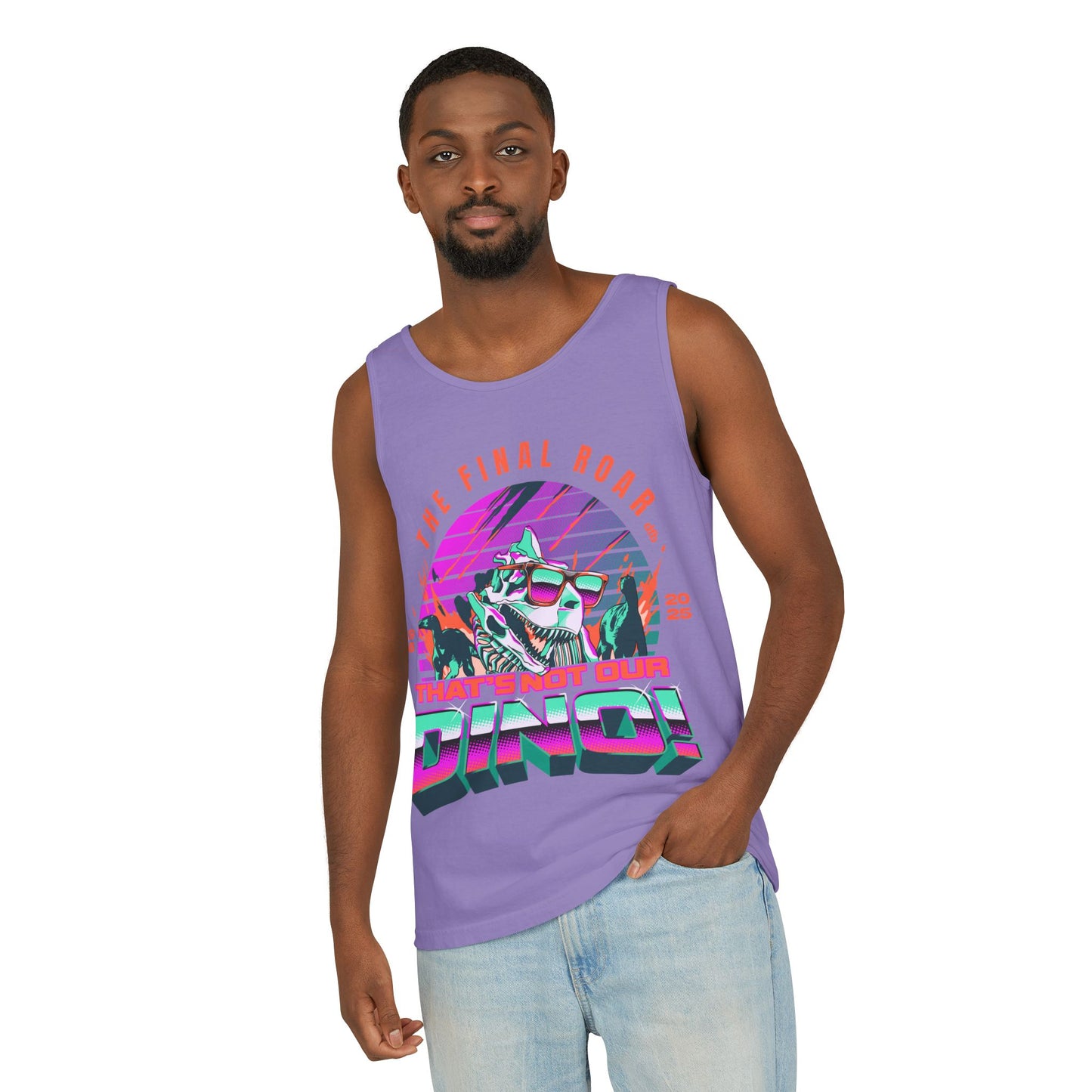 LIMITED EDITION - The Final Roar - DINOSAUR - Unisex Garment-Dyed Tank Top
