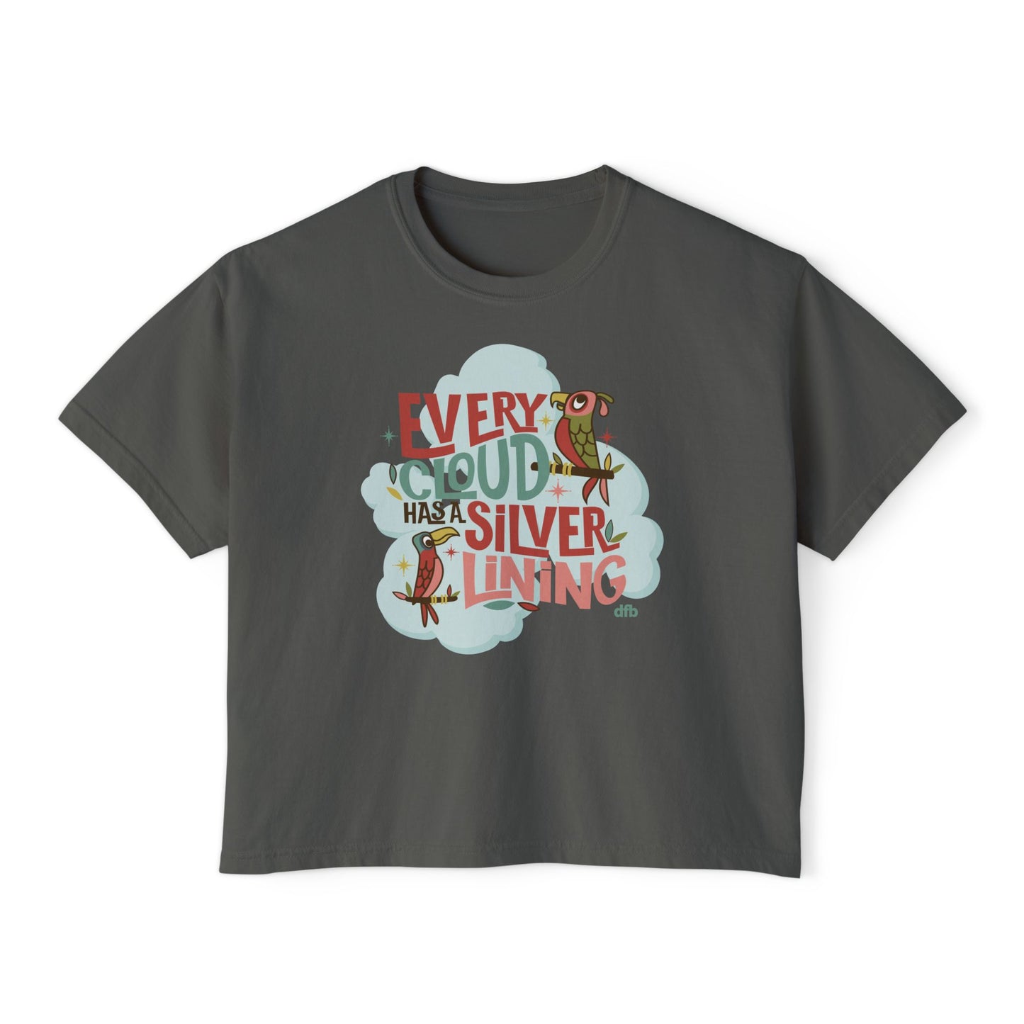Every Cloud Has a Silver Lining - Women's Boxy Tee