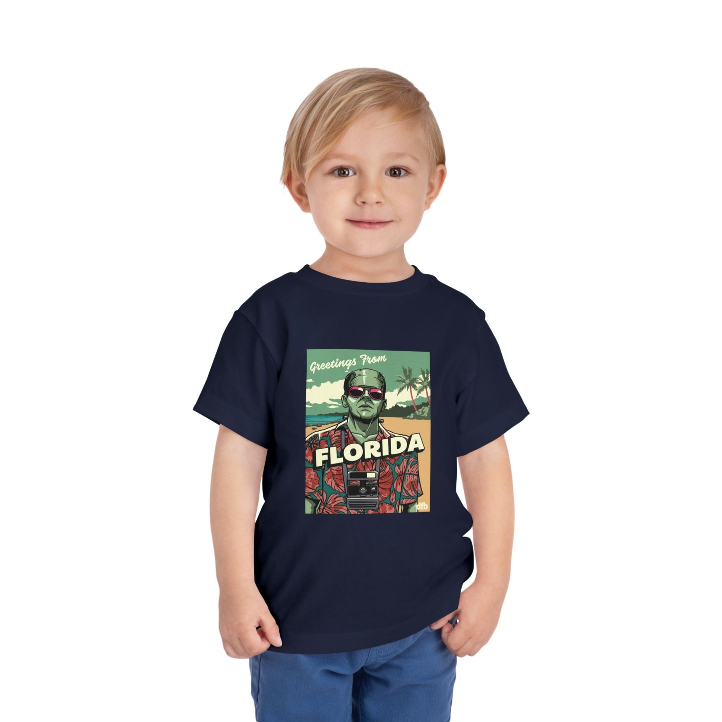 Monsters on Vacation - Toddler Tshirt
