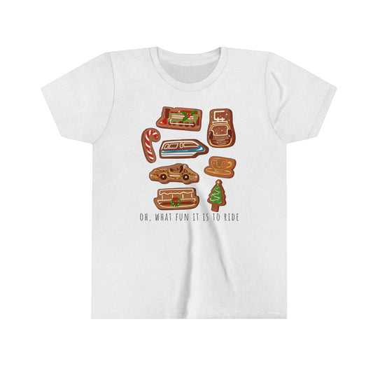 Oh What Fun it is to Ride Youth Short Sleeve Tee Shirt