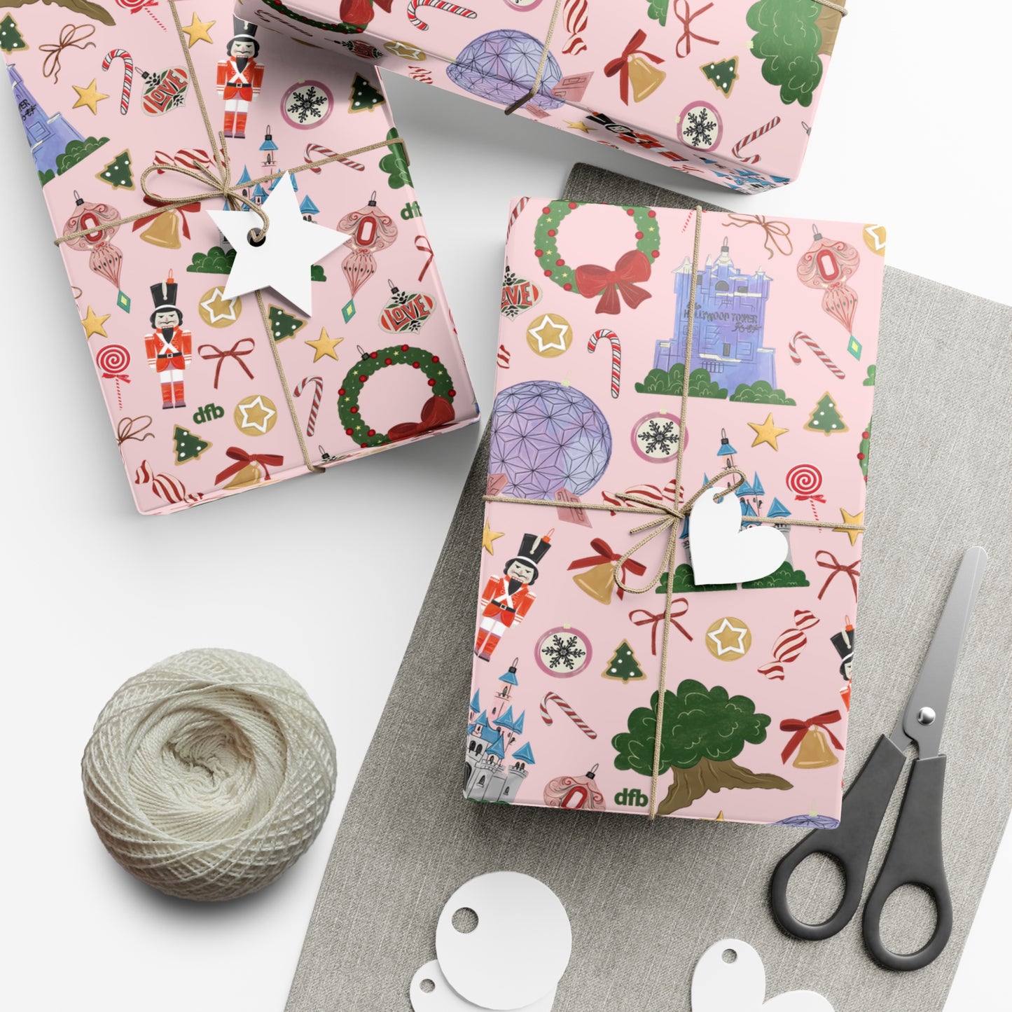 Park Icons Vintage Ornaments - Gift Wrap Papers