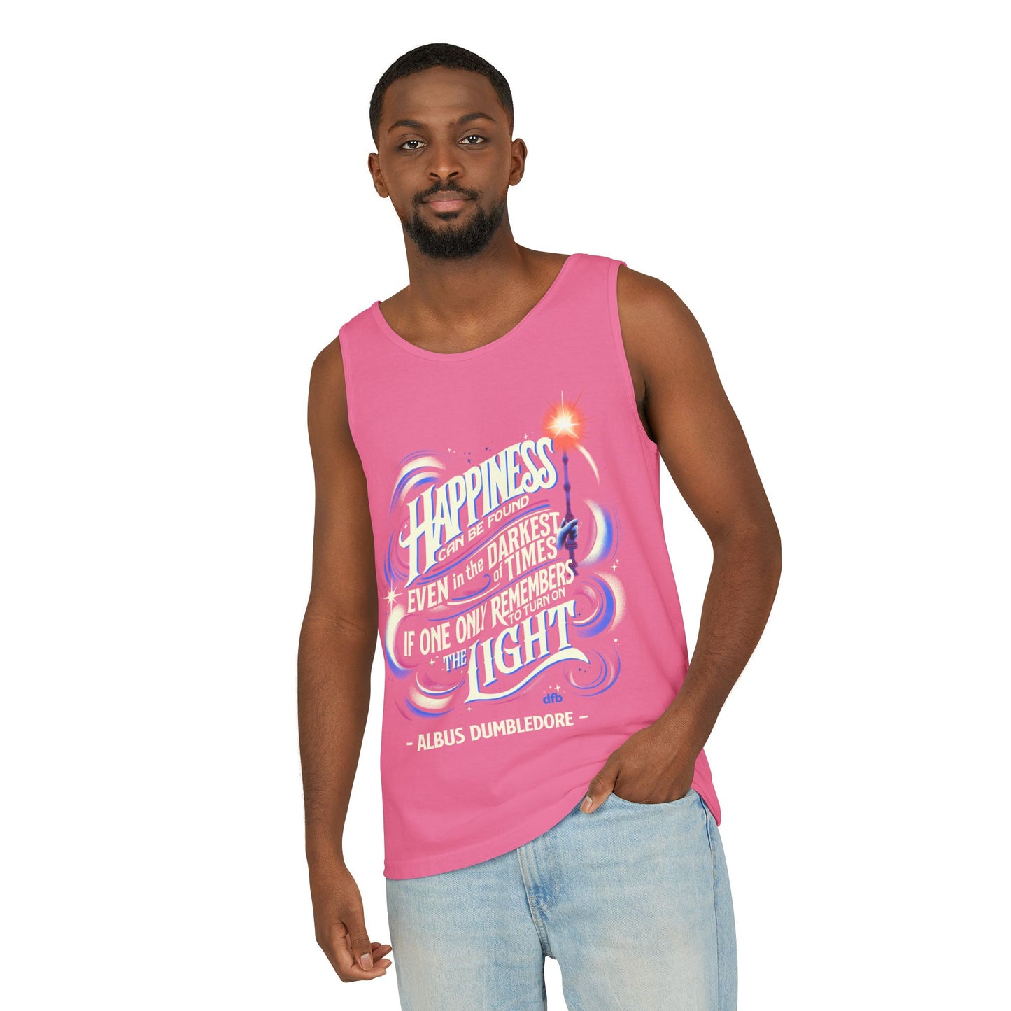 Dumbledore Quote - Unisex Garment-Dyed Tank Top