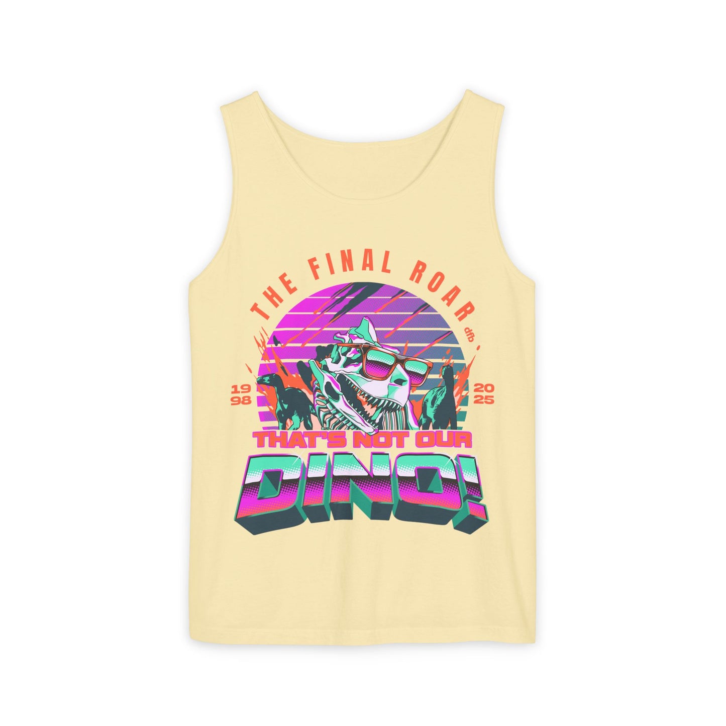 LIMITED EDITION - The Final Roar - DINOSAUR - Unisex Garment-Dyed Tank Top