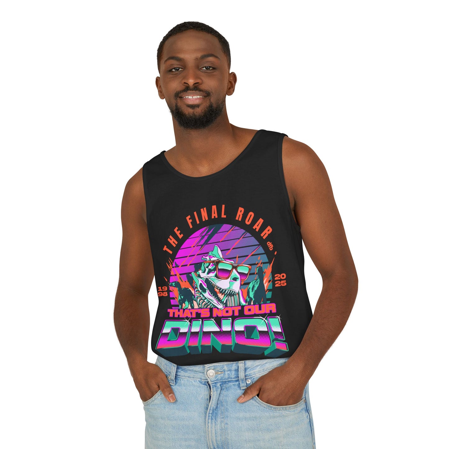 LIMITED EDITION - The Final Roar - DINOSAUR - Unisex Garment-Dyed Tank Top