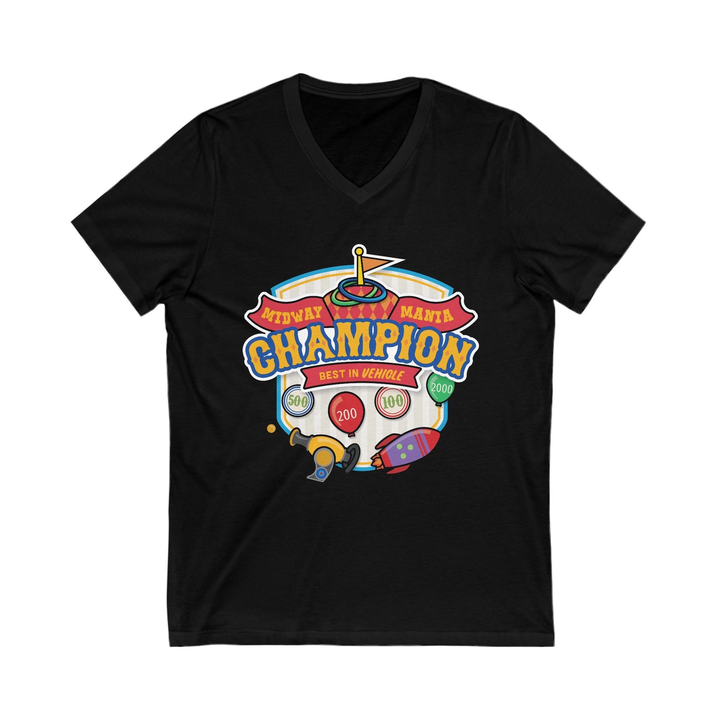 Midway Mania Champion - Short Sleeve V-Neck Tee