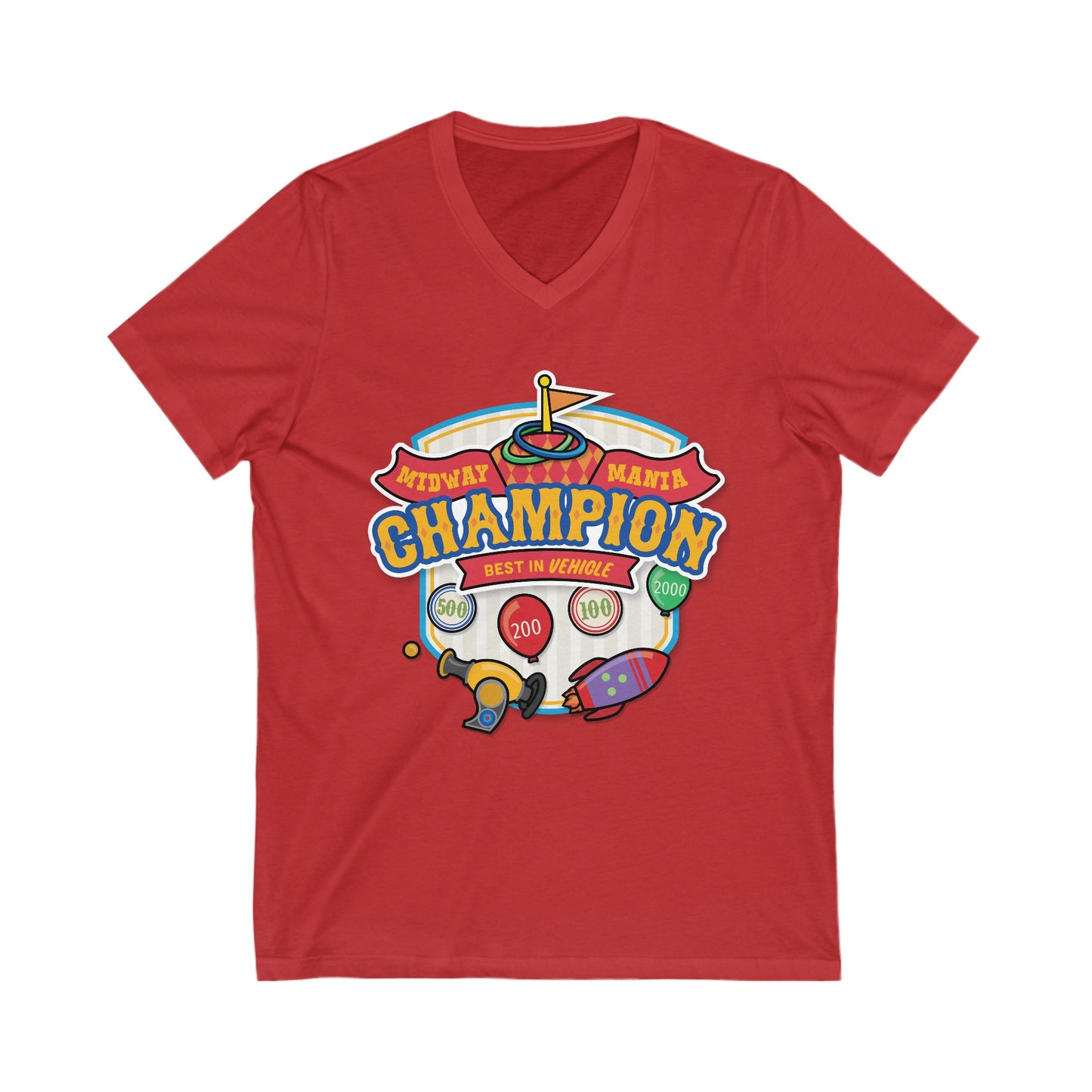 Midway Mania Champion - Short Sleeve V-Neck Tee